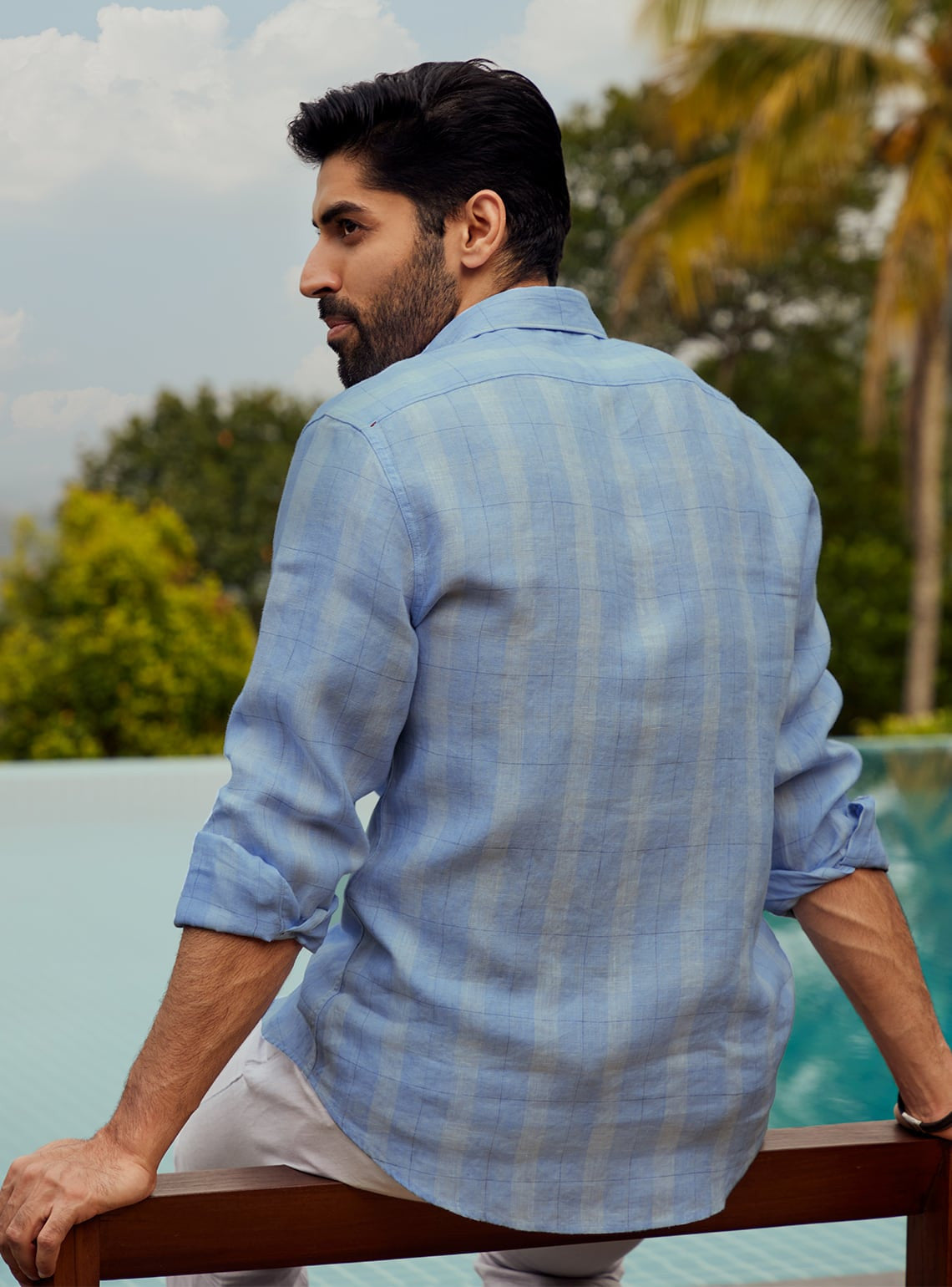 River Blue Grid Shirt