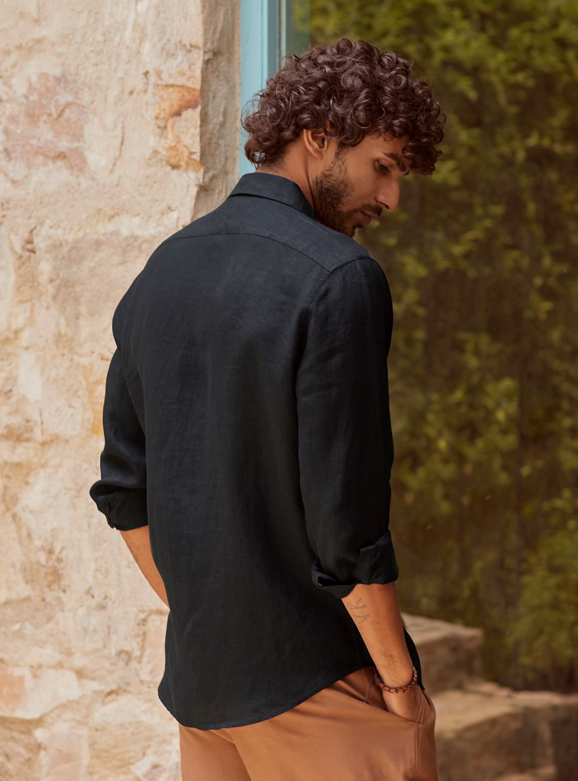 Onyx Safari Linen Shirt