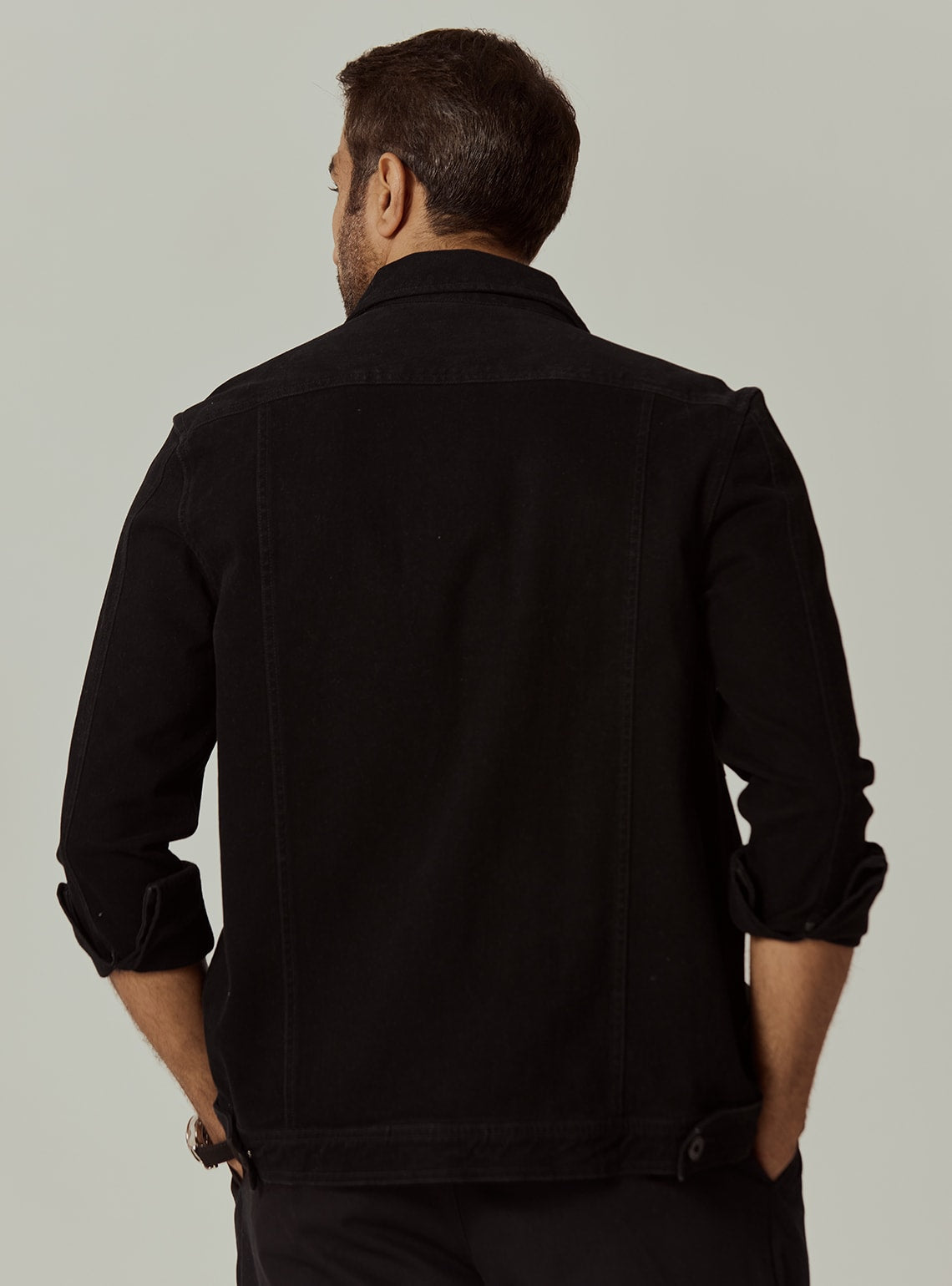 Onyx Cotton Lycra Overshirt