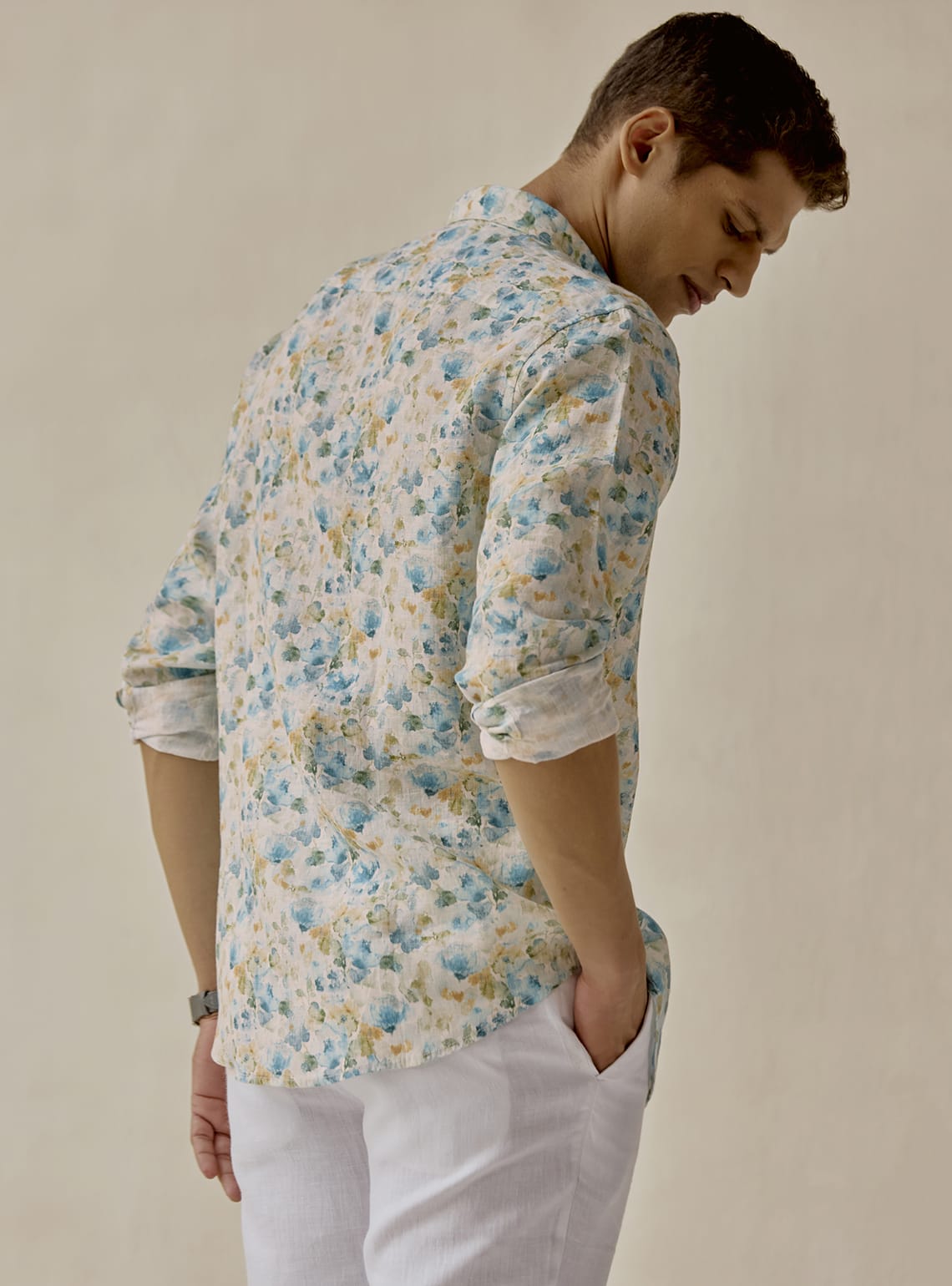 Summer Bloom Linen Shirt