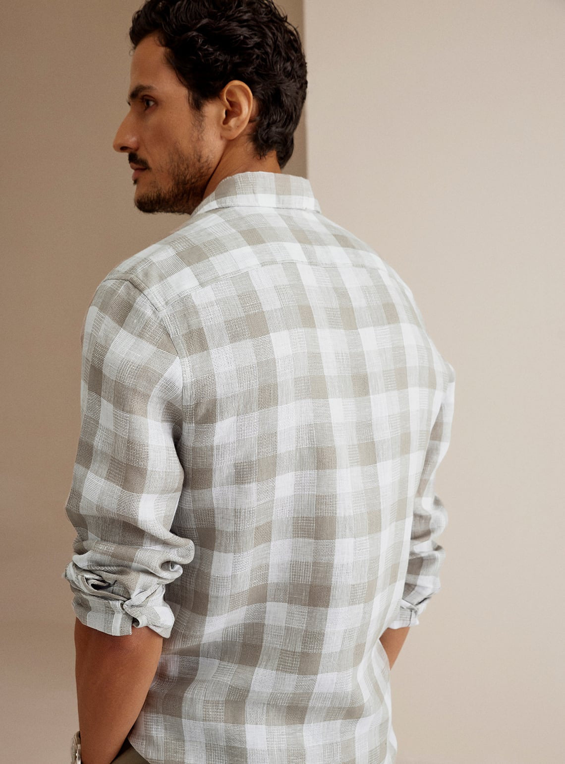 Arctic Grey Linen Shirt