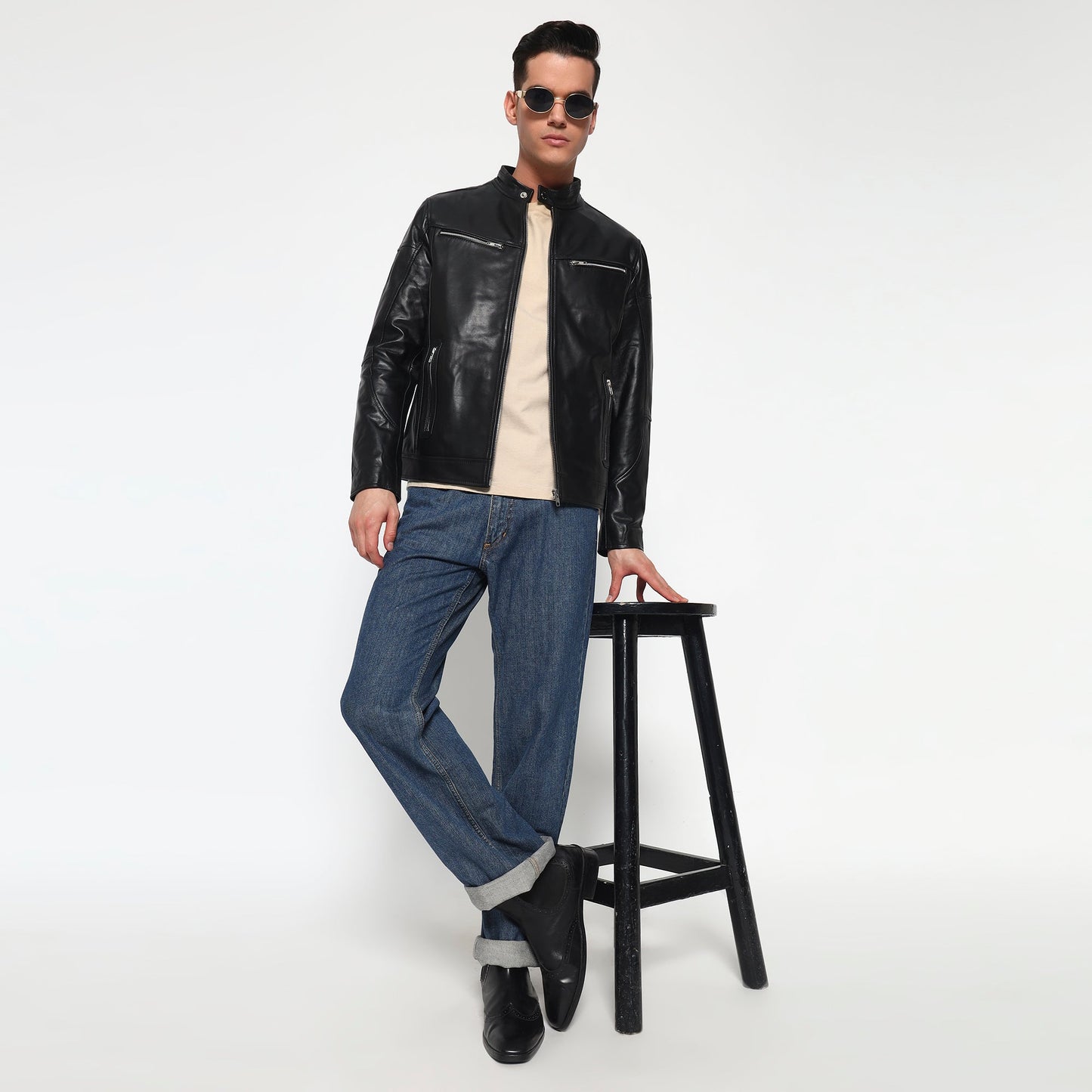 City Rider Black Leather Jacket