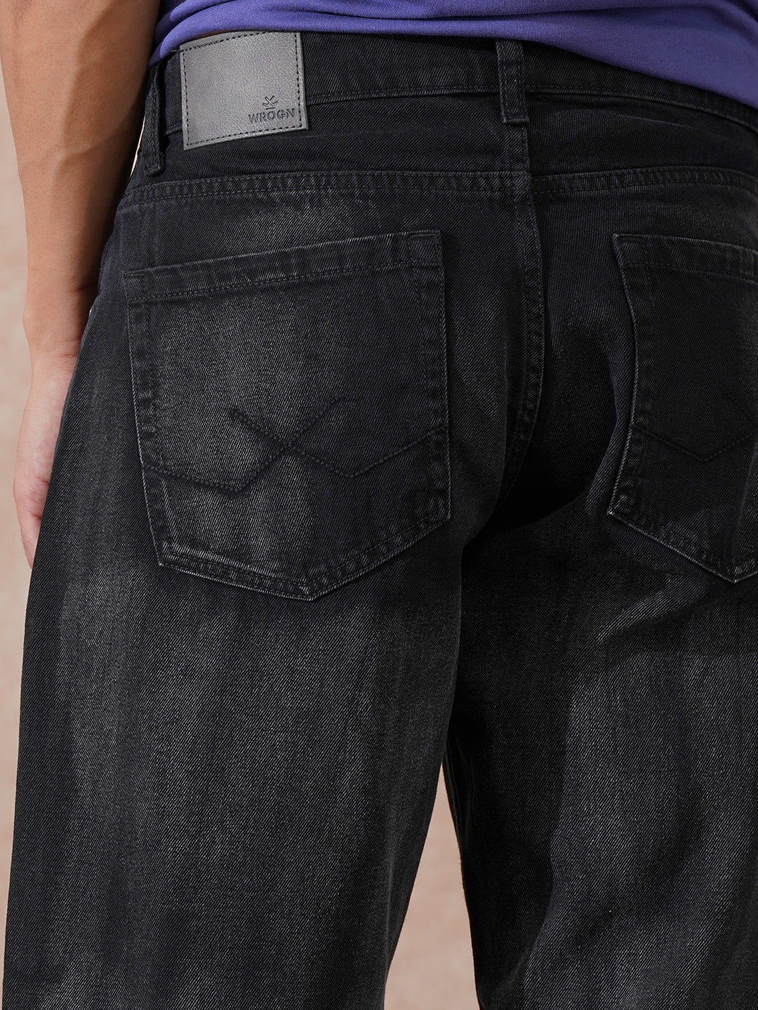 Heavy Fade Loose Fit Jeans | Black