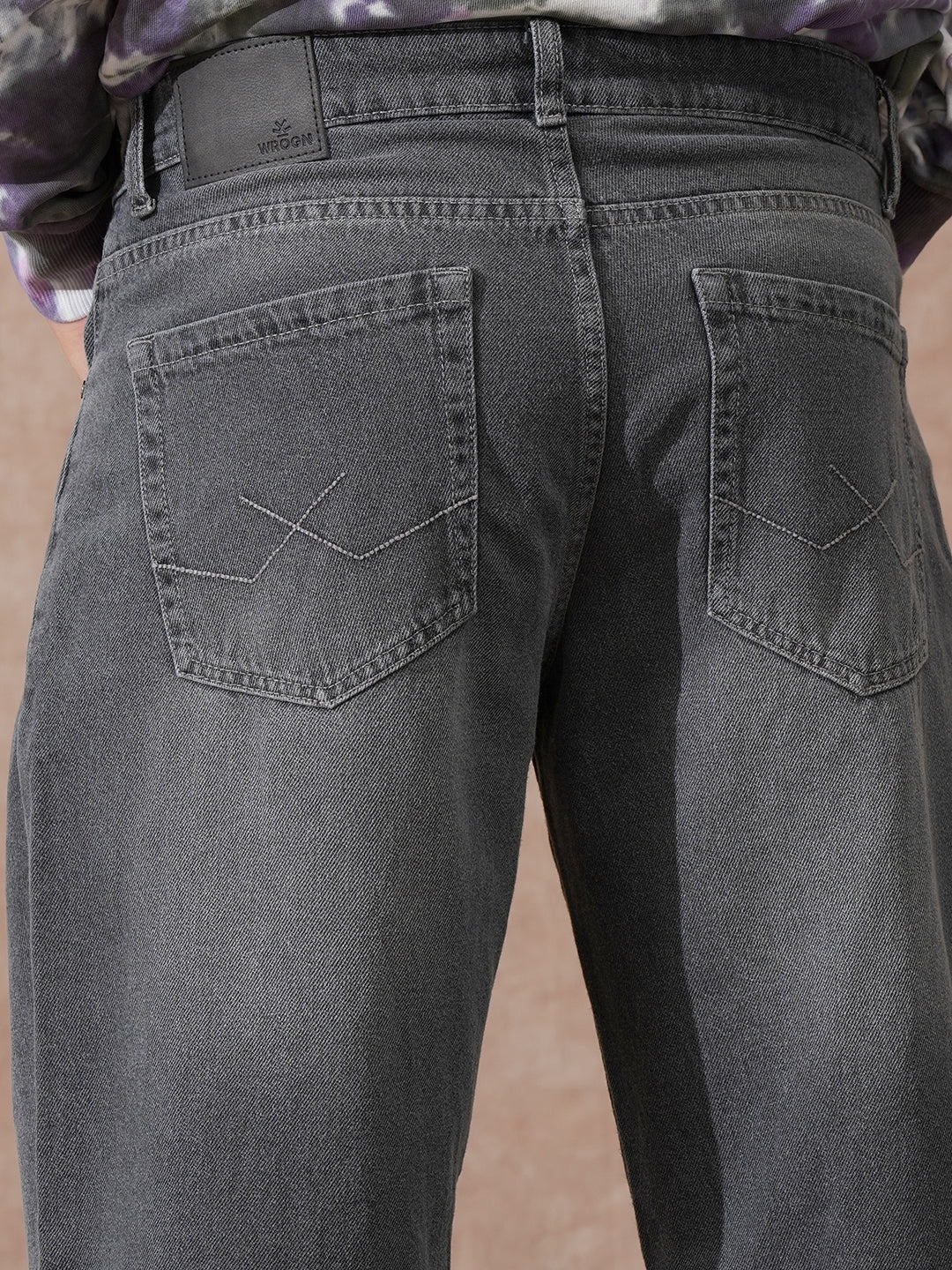 Heavy Fade Loose Fit Jeans | Light Grey