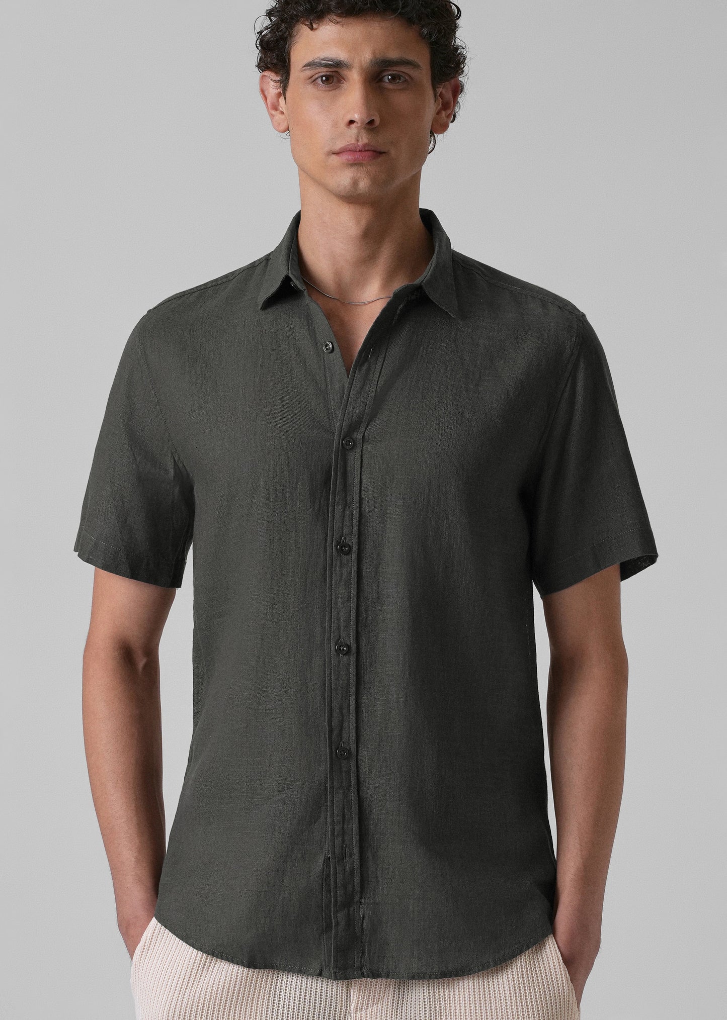 Batiste Gray Linen shirt