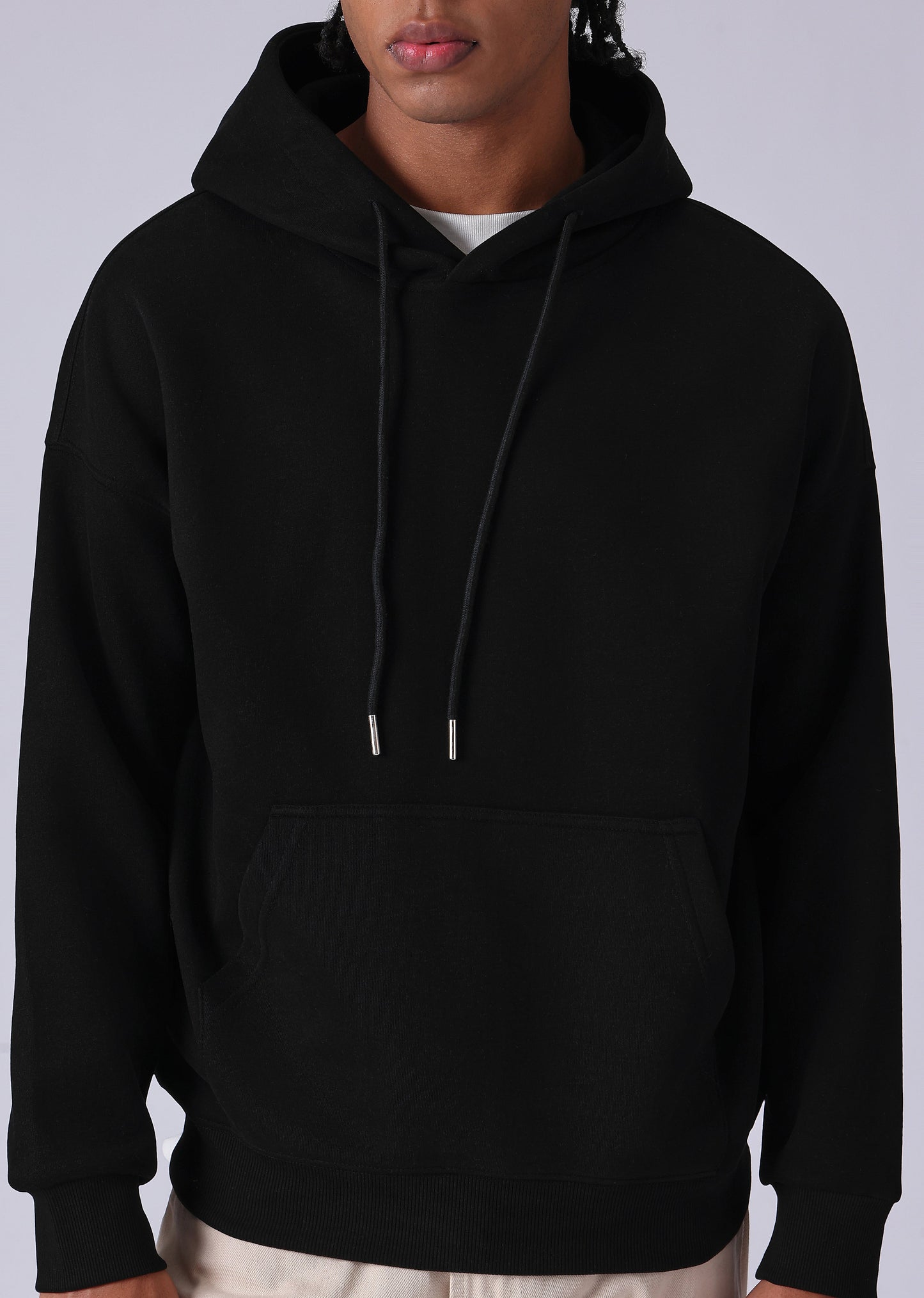 Black Relaxed Fit Hoodie