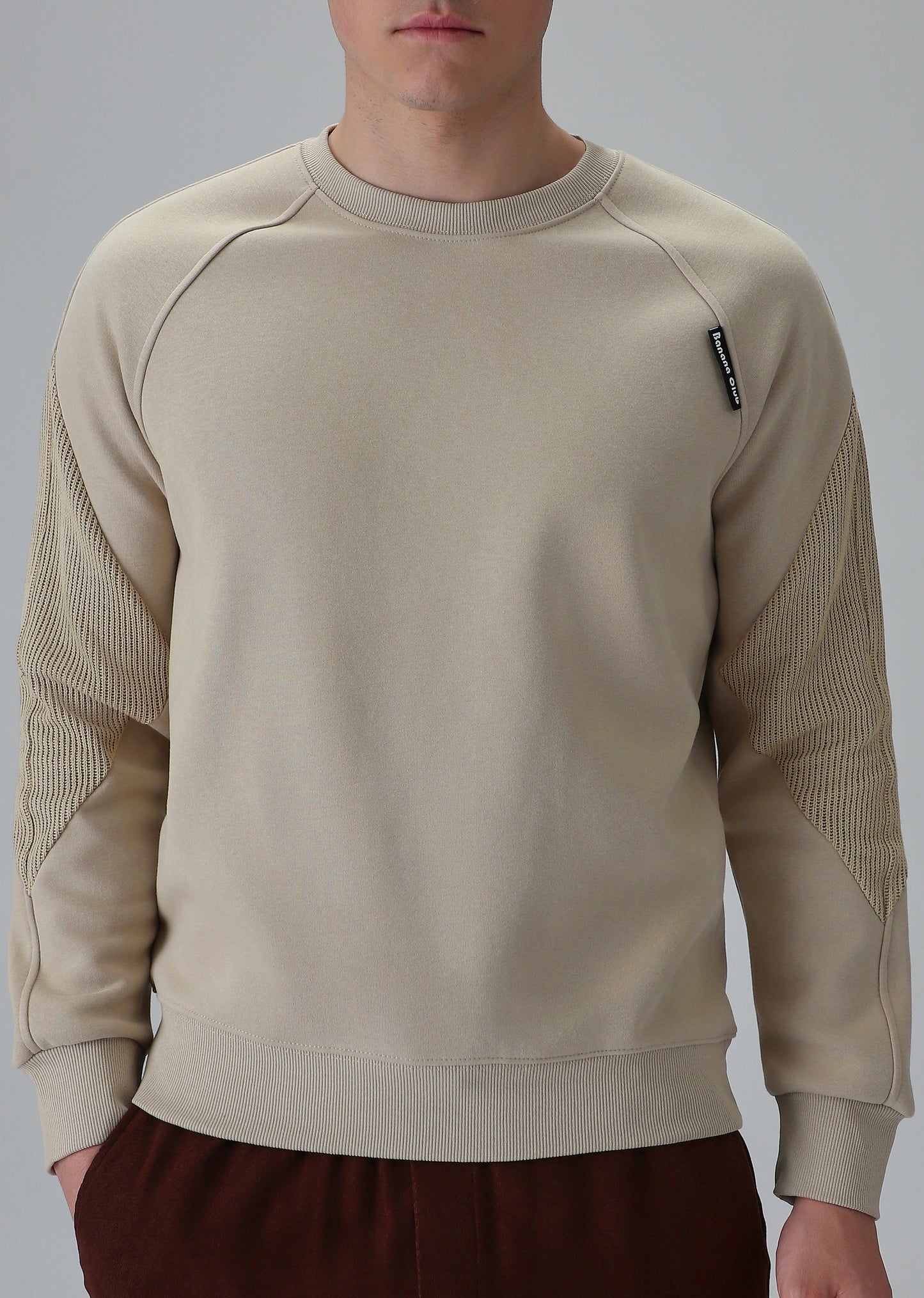 Knit Cut and Sew Cream Sweatshirt