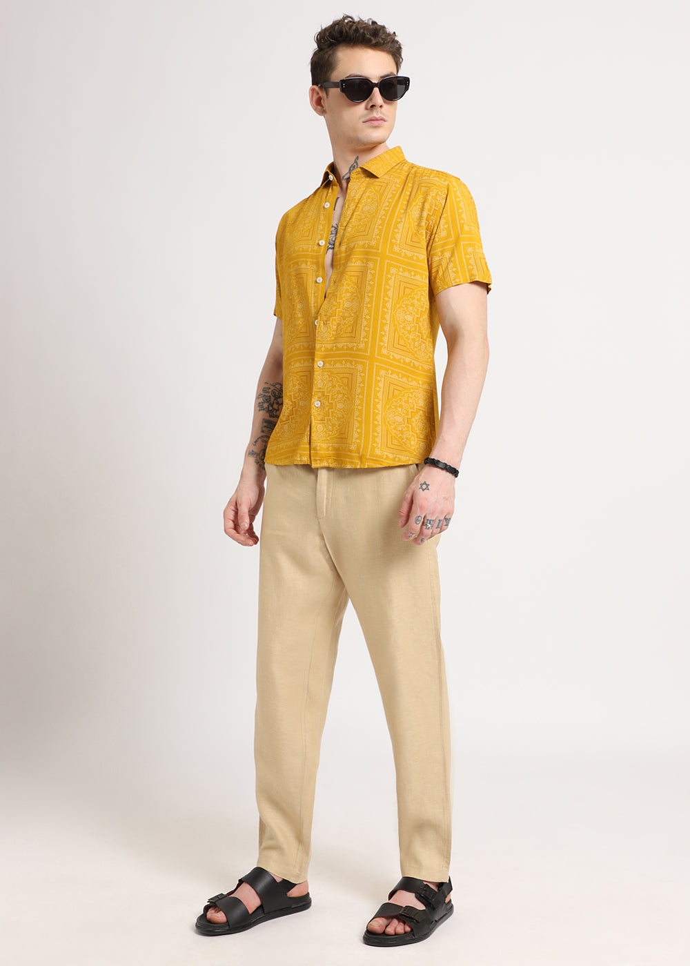 Light Beige Linen Pant