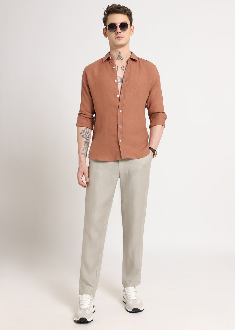 Light Grey Linen Pant