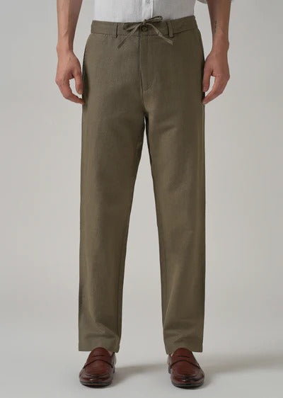 Pack of 2 Linen Pants | Breathable Summer Comfort(Cream & Olive)