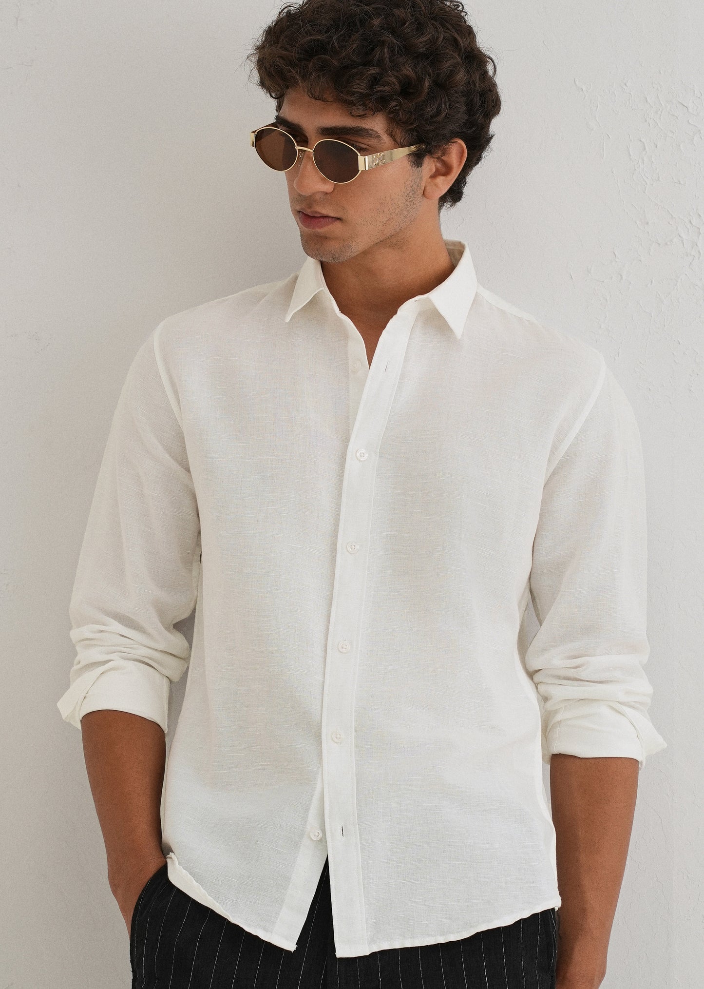 White Linen Shirt