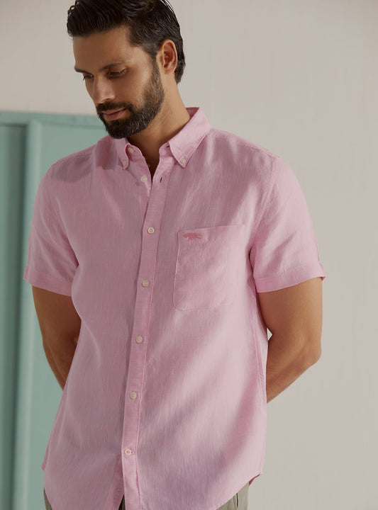 Rose Chambray Linen Shirt