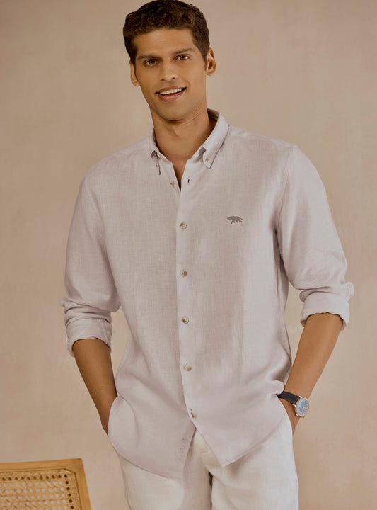 Zorba Grey Linen Shirt