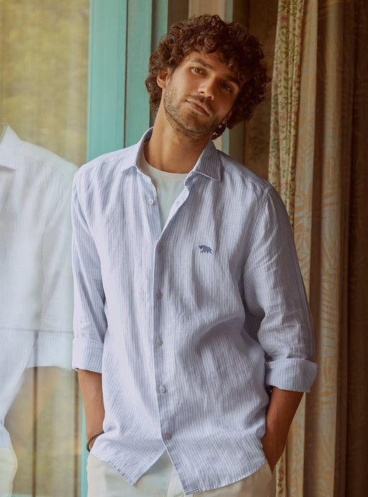 Sky Stripe Linen Shirt
