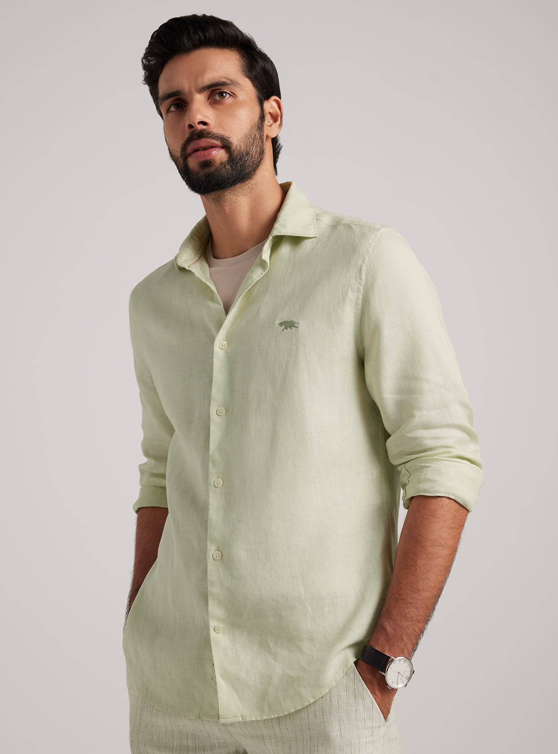 Mint Mist Linen Shirt