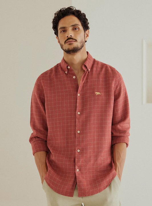 Redwood Check Linen Shirt