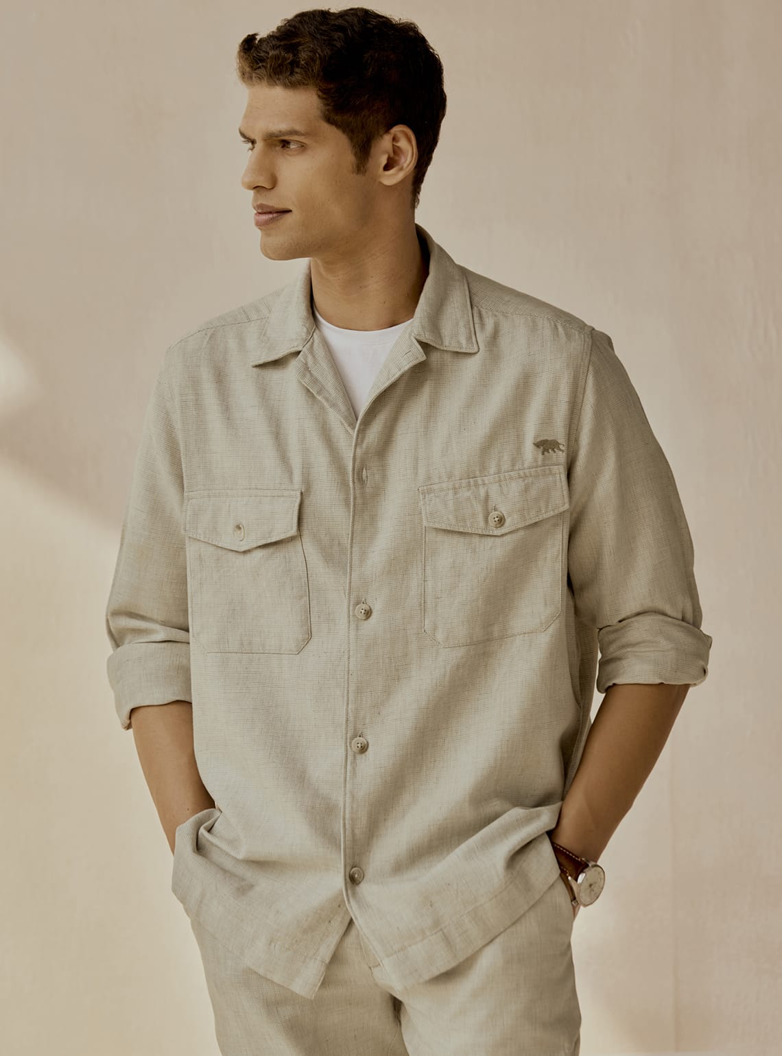 Bronco Cotton Linen Overshirt