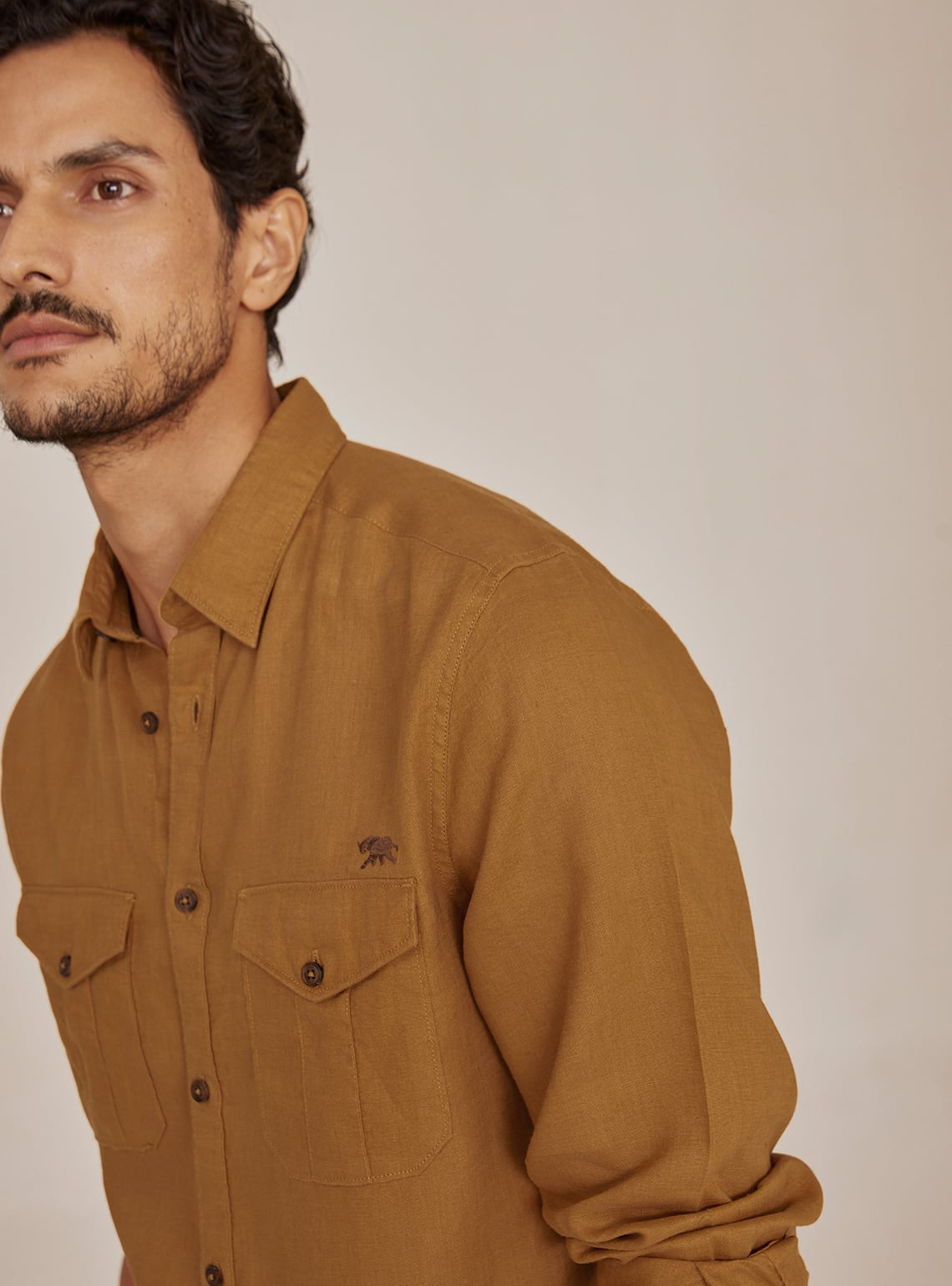 Dijon Linen Explorer Shirt