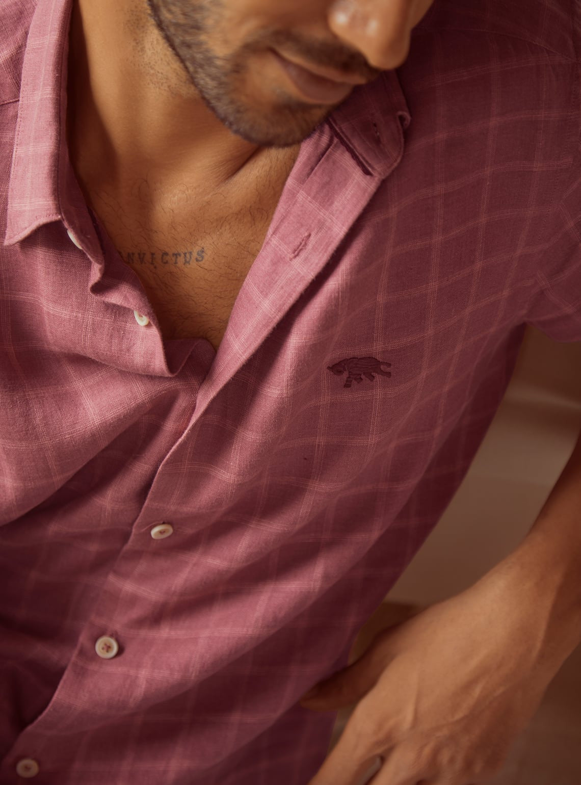 Vintage Rose Linen Shirt