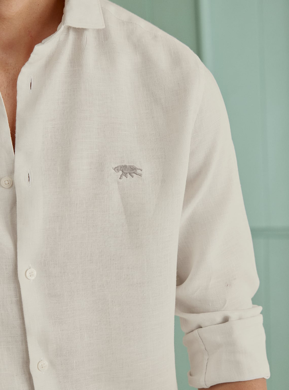 Cosmic Latte Linen Shirt