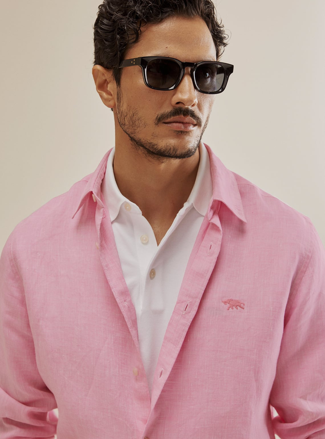 Rose Quartz Linen Shirt