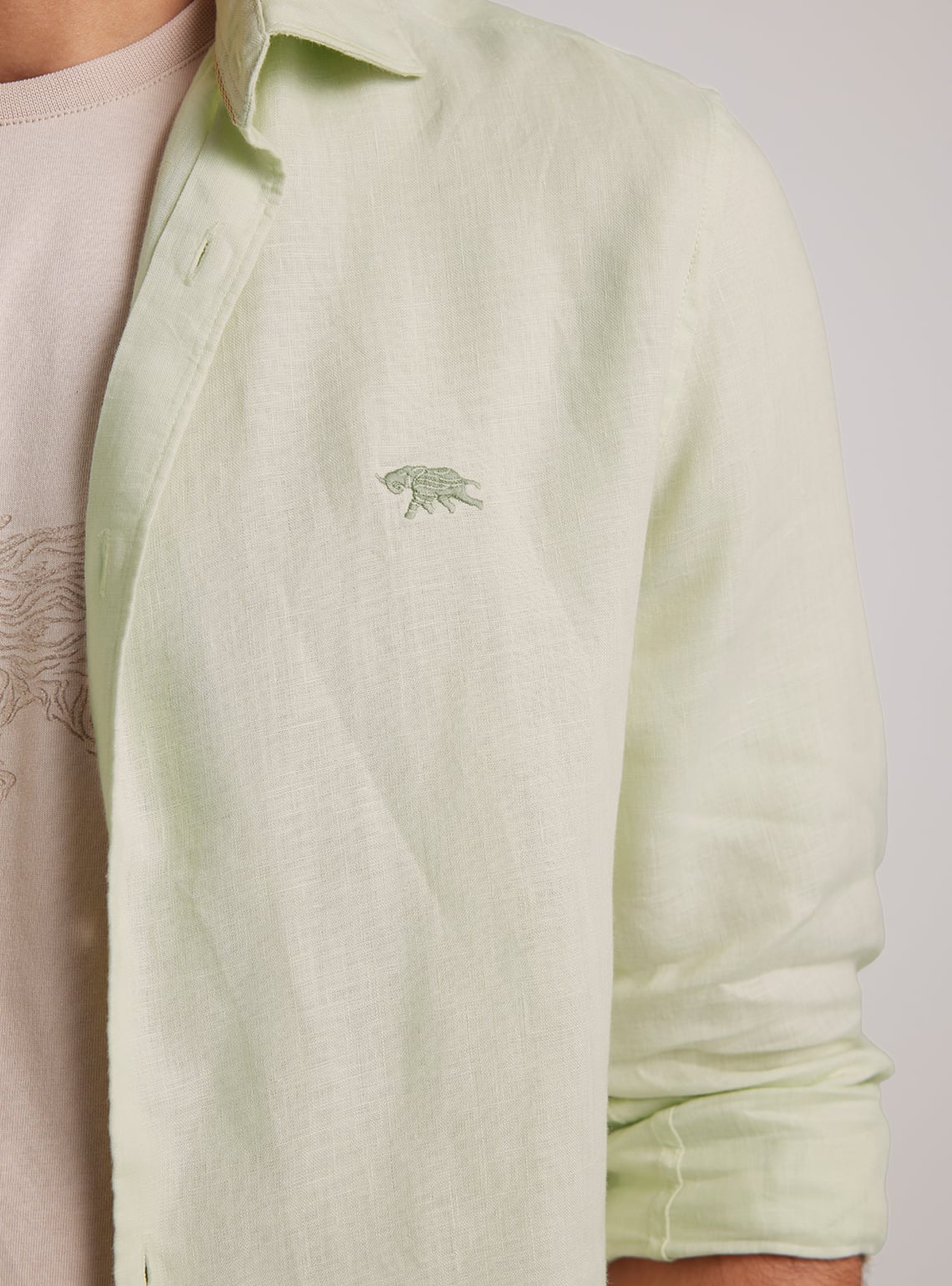 Mint Mist Linen Shirt