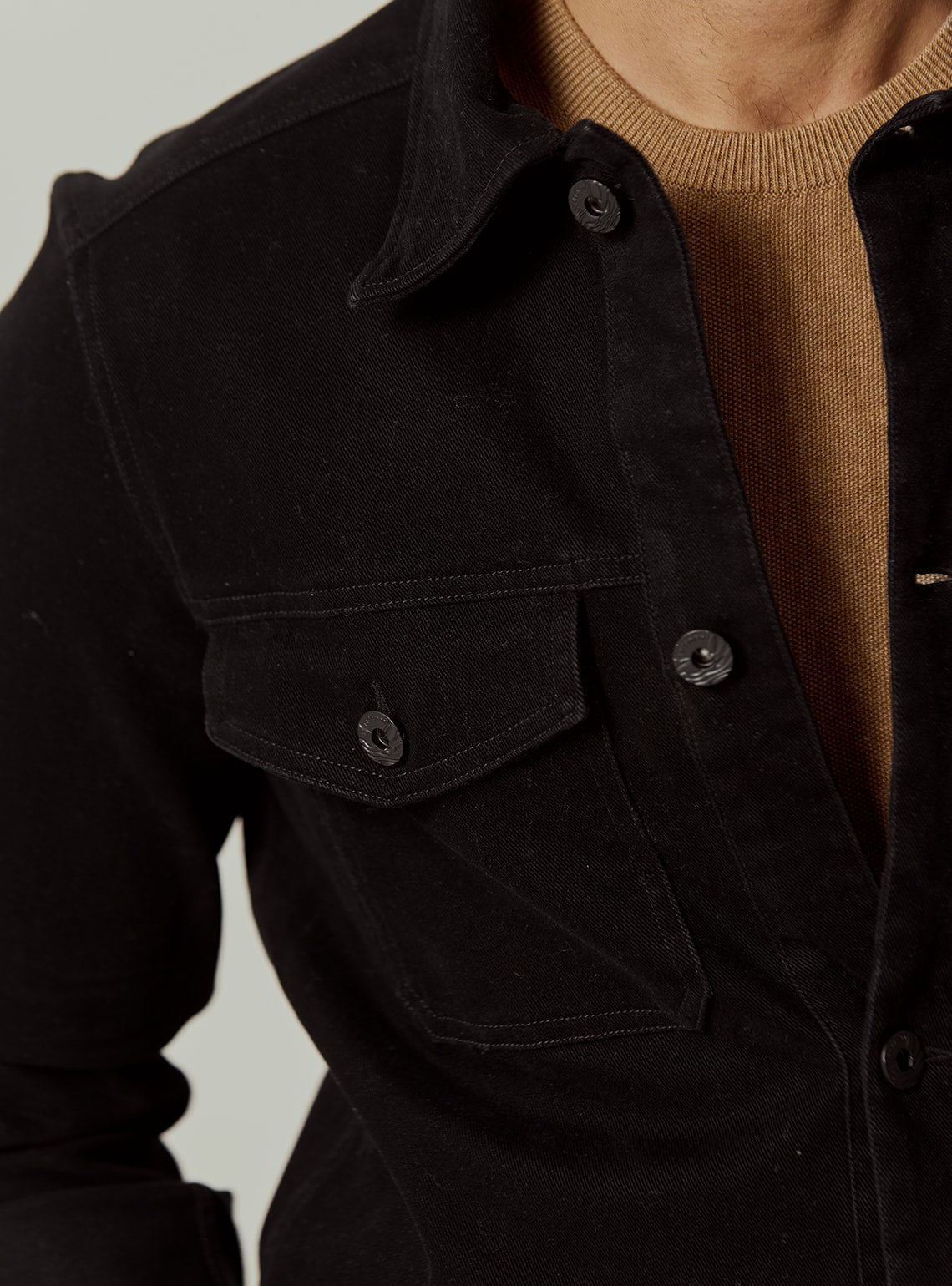 Onyx Cotton Lycra Overshirt