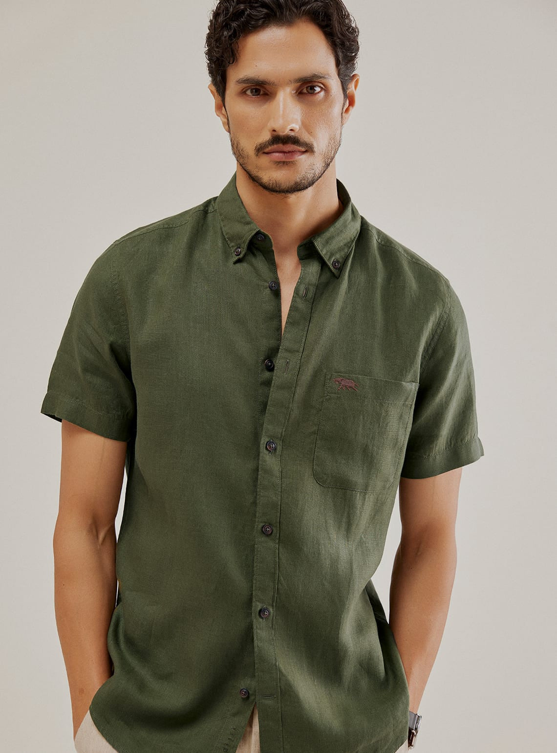 Dark Forest Linen Shirt