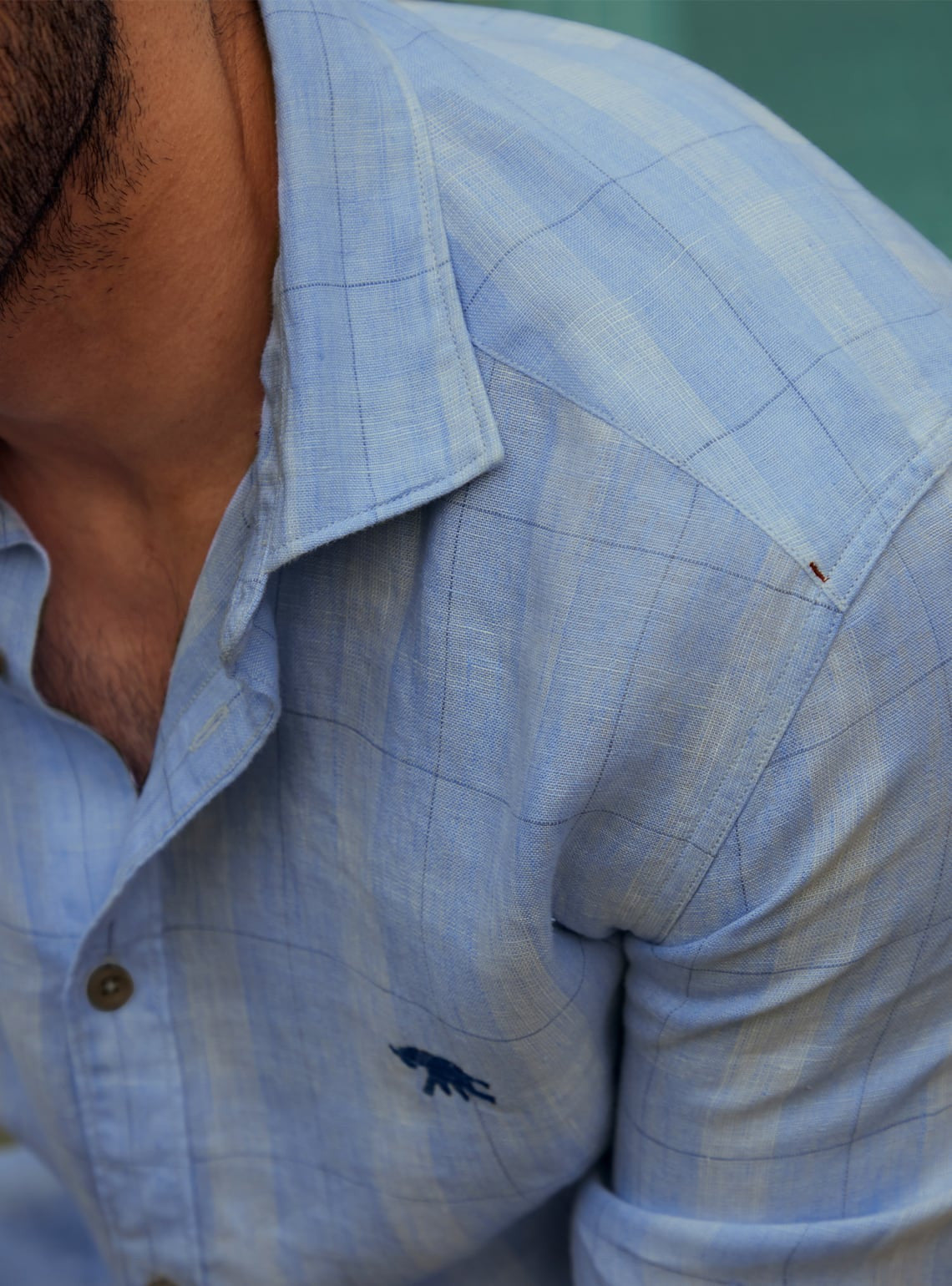 River Blue Grid Shirt