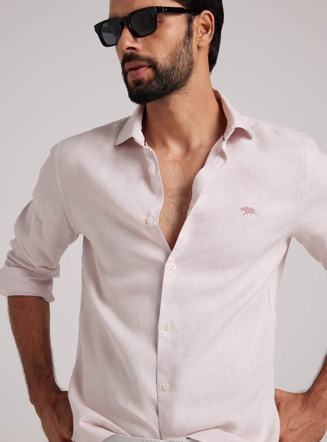 Lavender Mist Linen Shirt