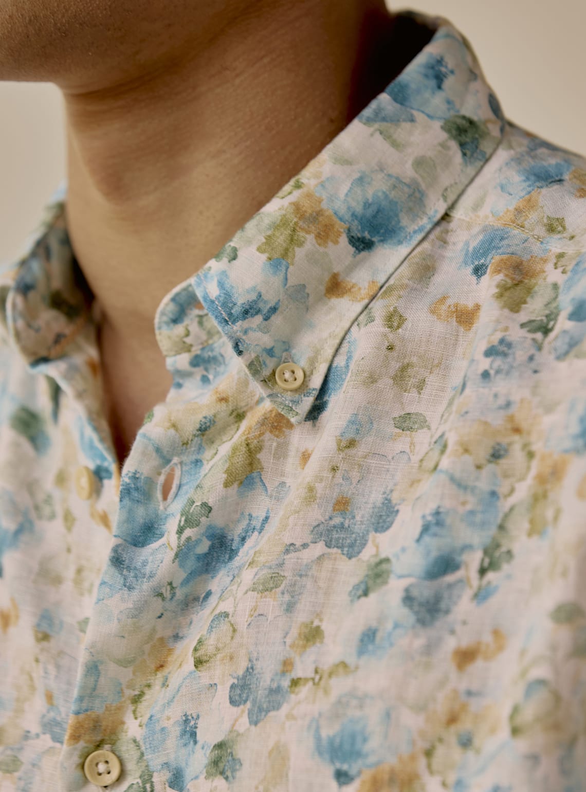 Summer Bloom Linen Shirt