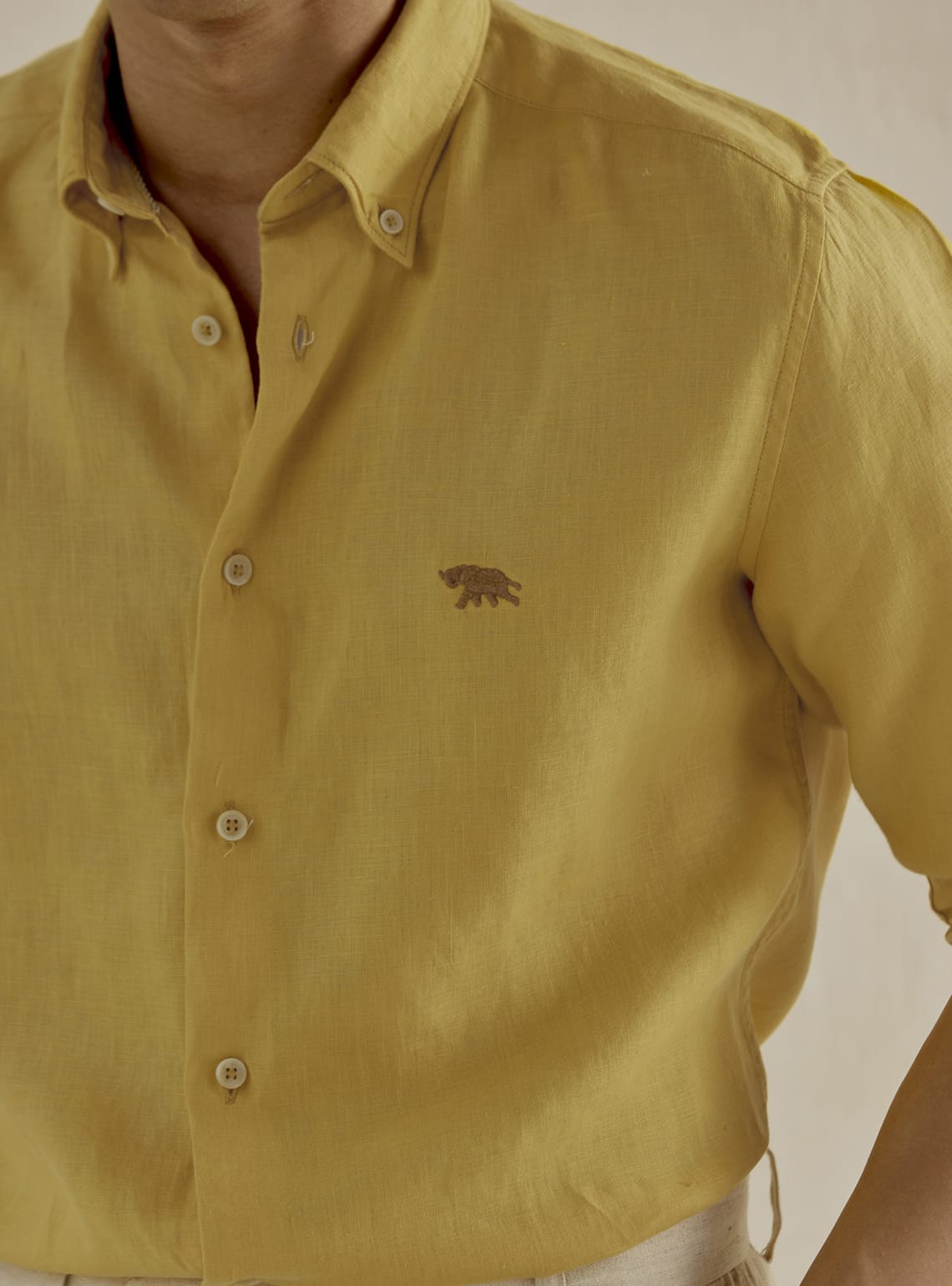 Tumeric Gold Linen Shirt