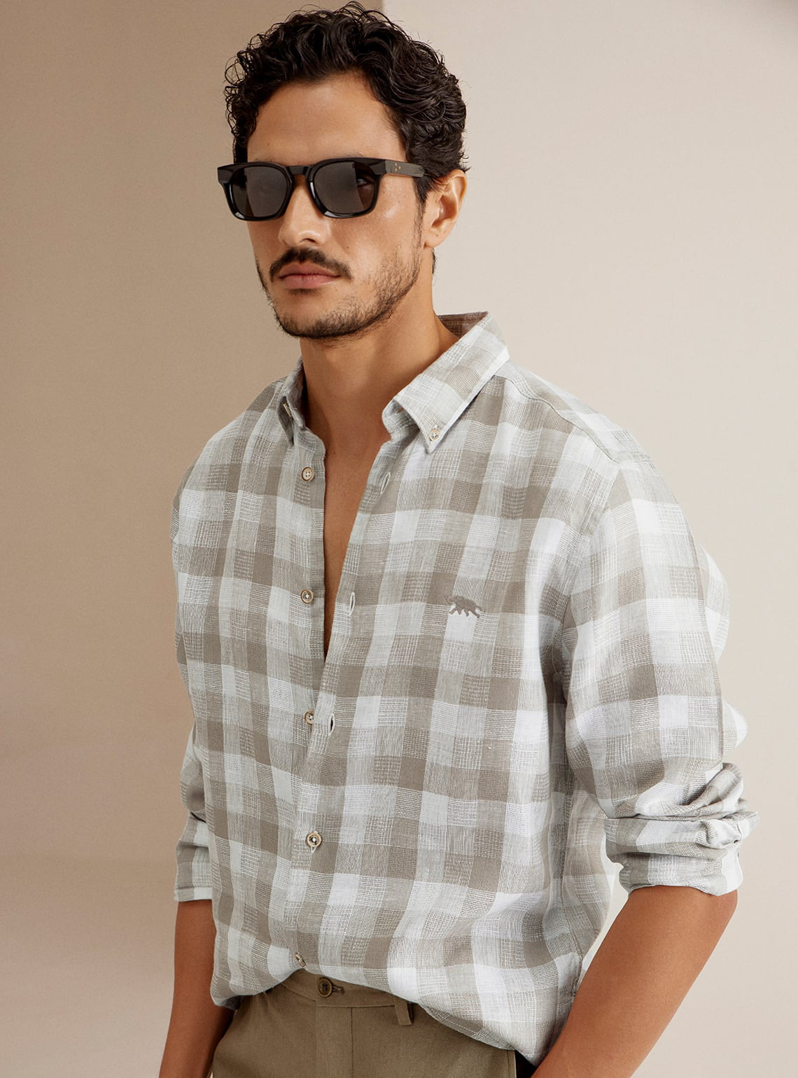 Arctic Grey Linen Shirt