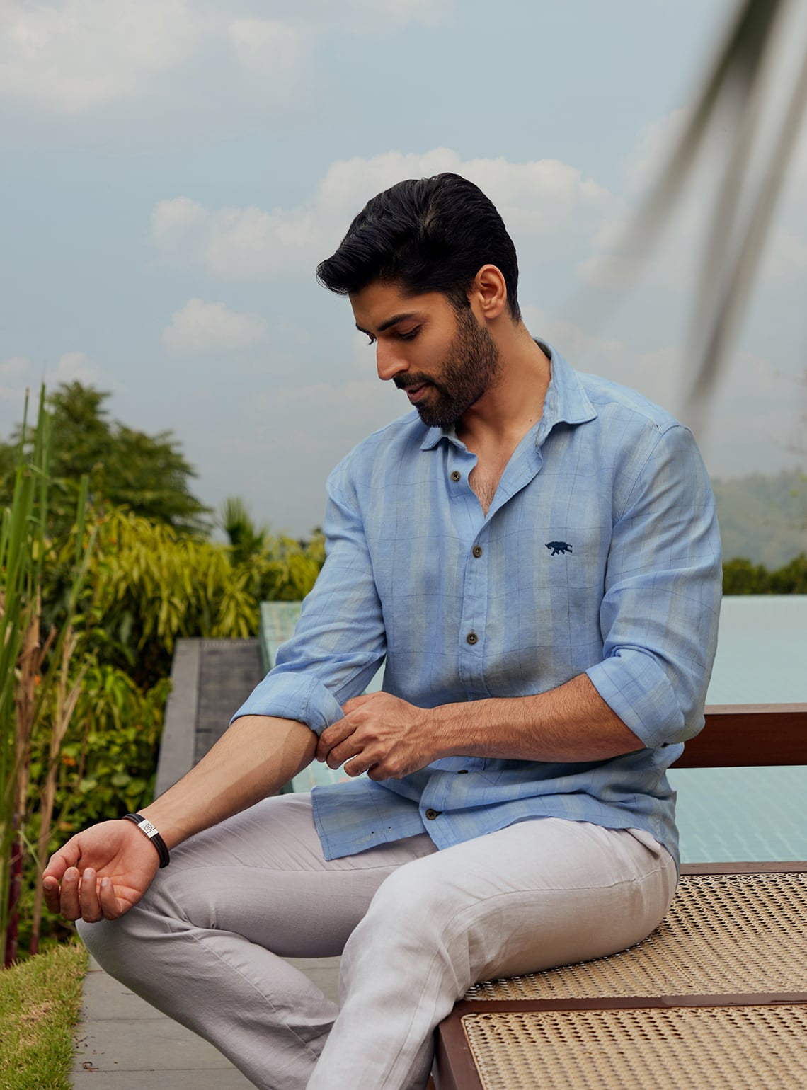 River Blue Grid Shirt