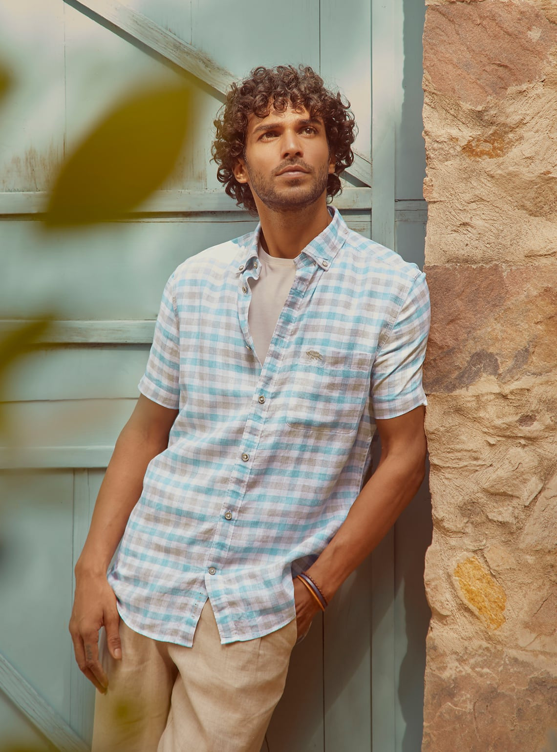 Beach Check Linen Shirt