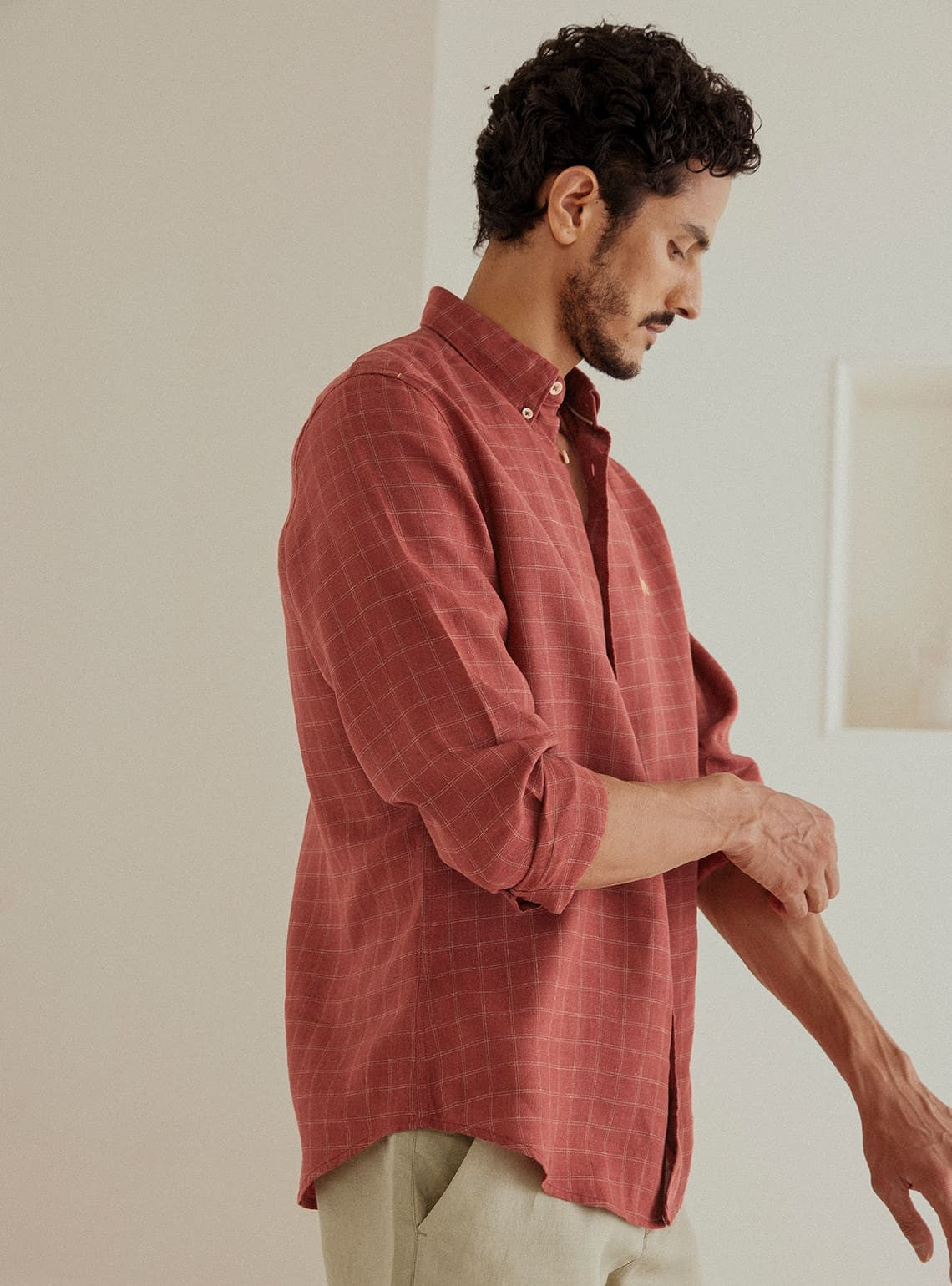 Redwood Check Linen Shirt