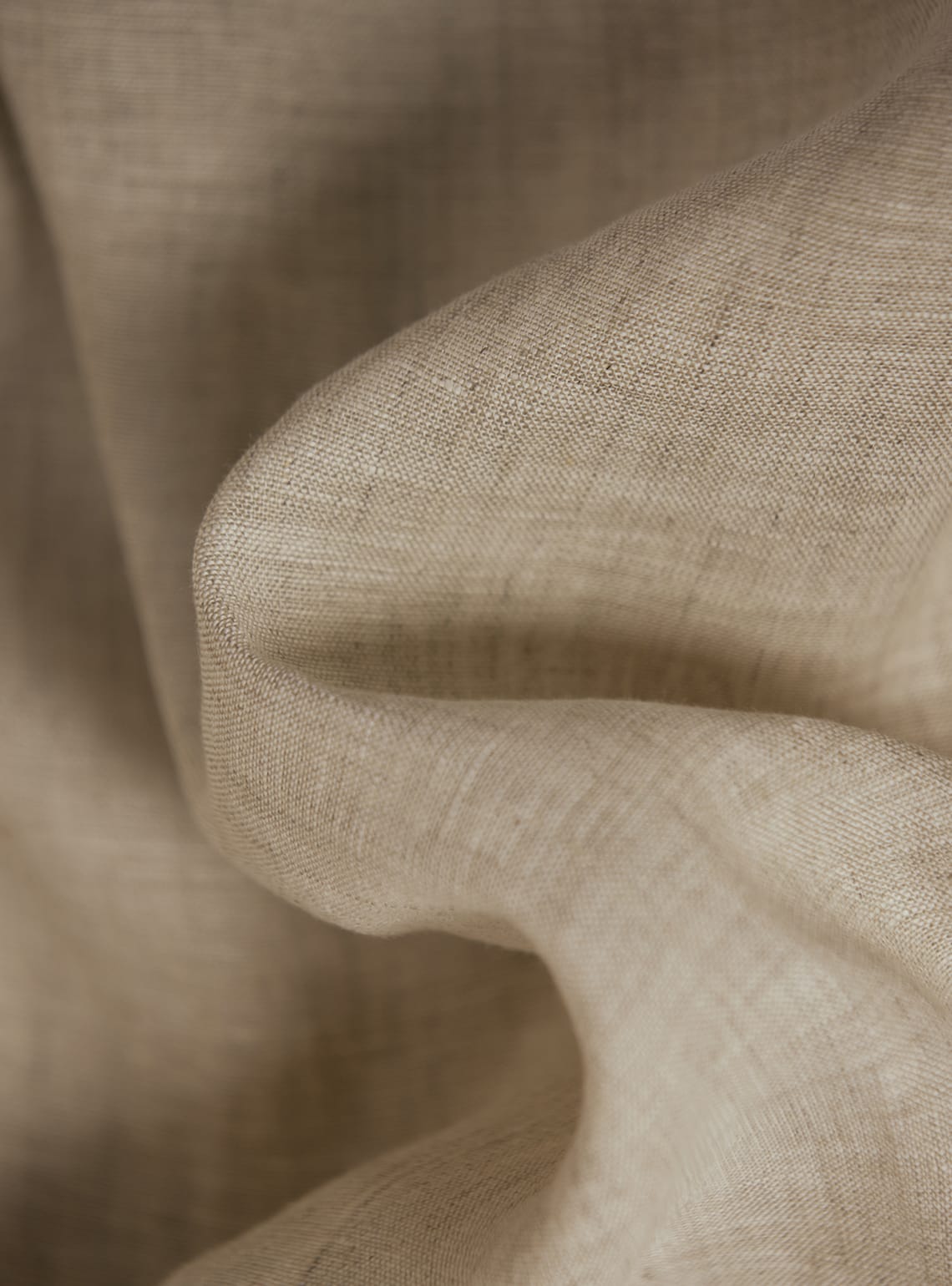 Light Beige Linen Shirt - Half