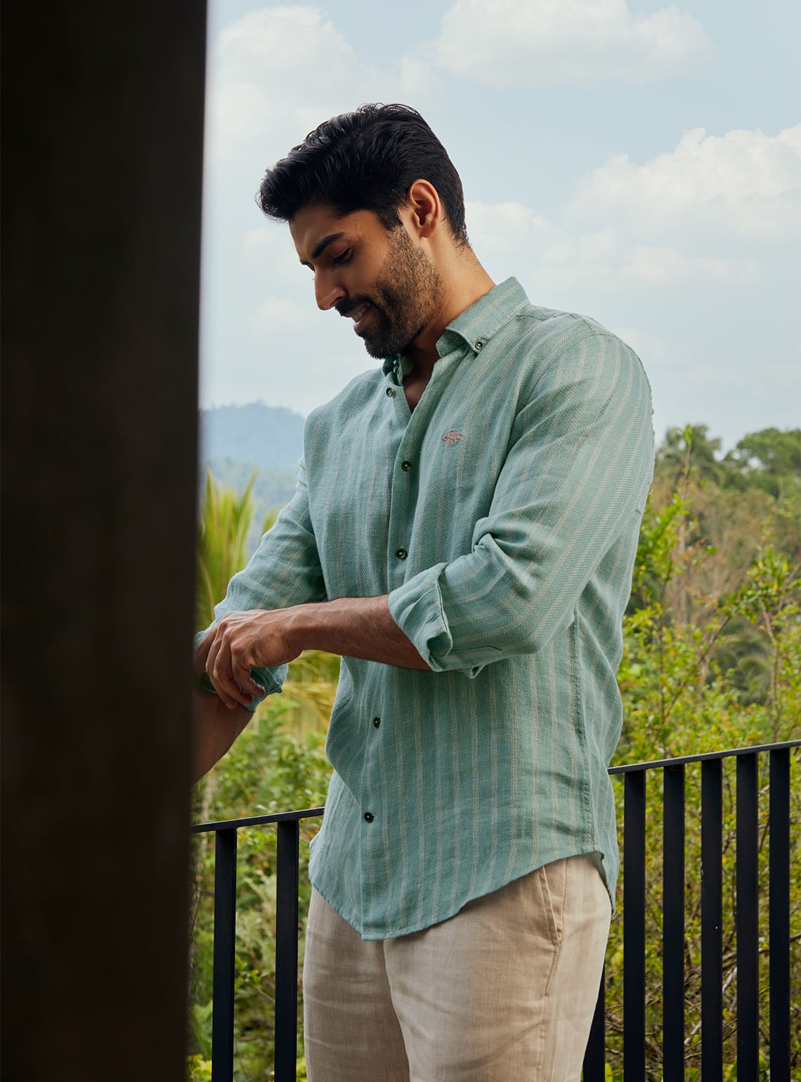 Oasis Stripe Linen Shirt