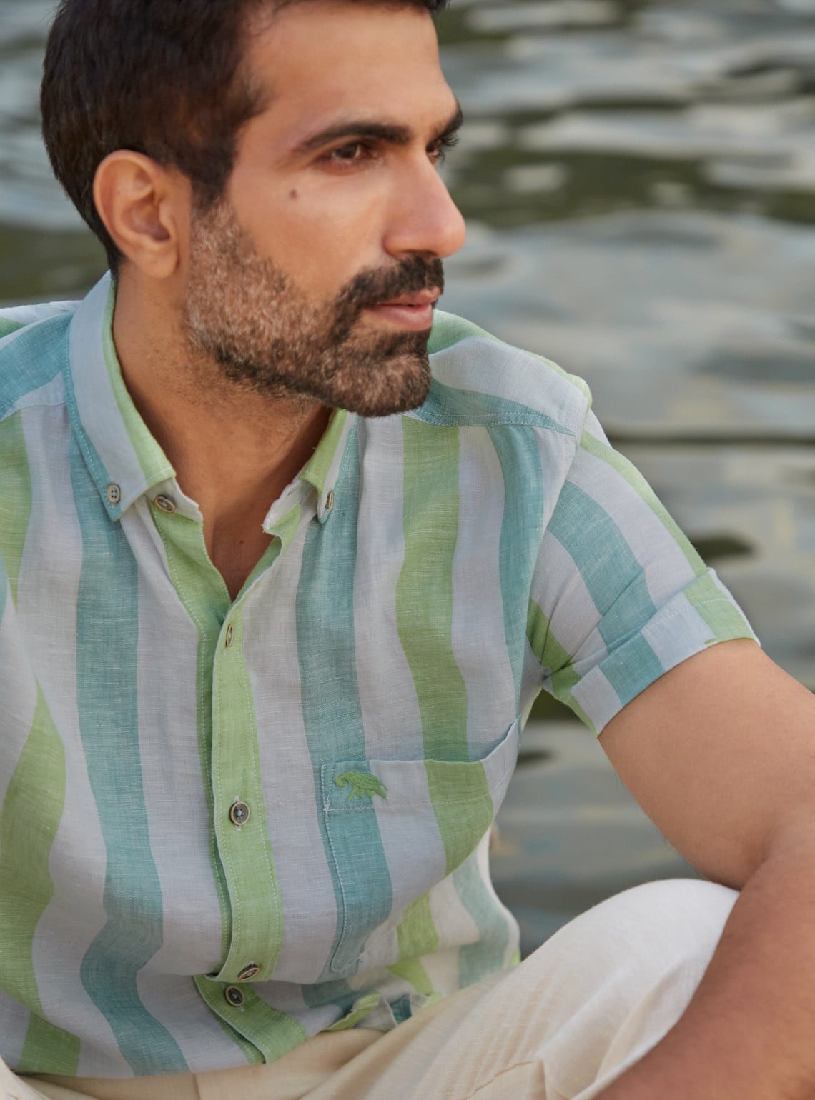 Mosstrail Linen - Half Shirt