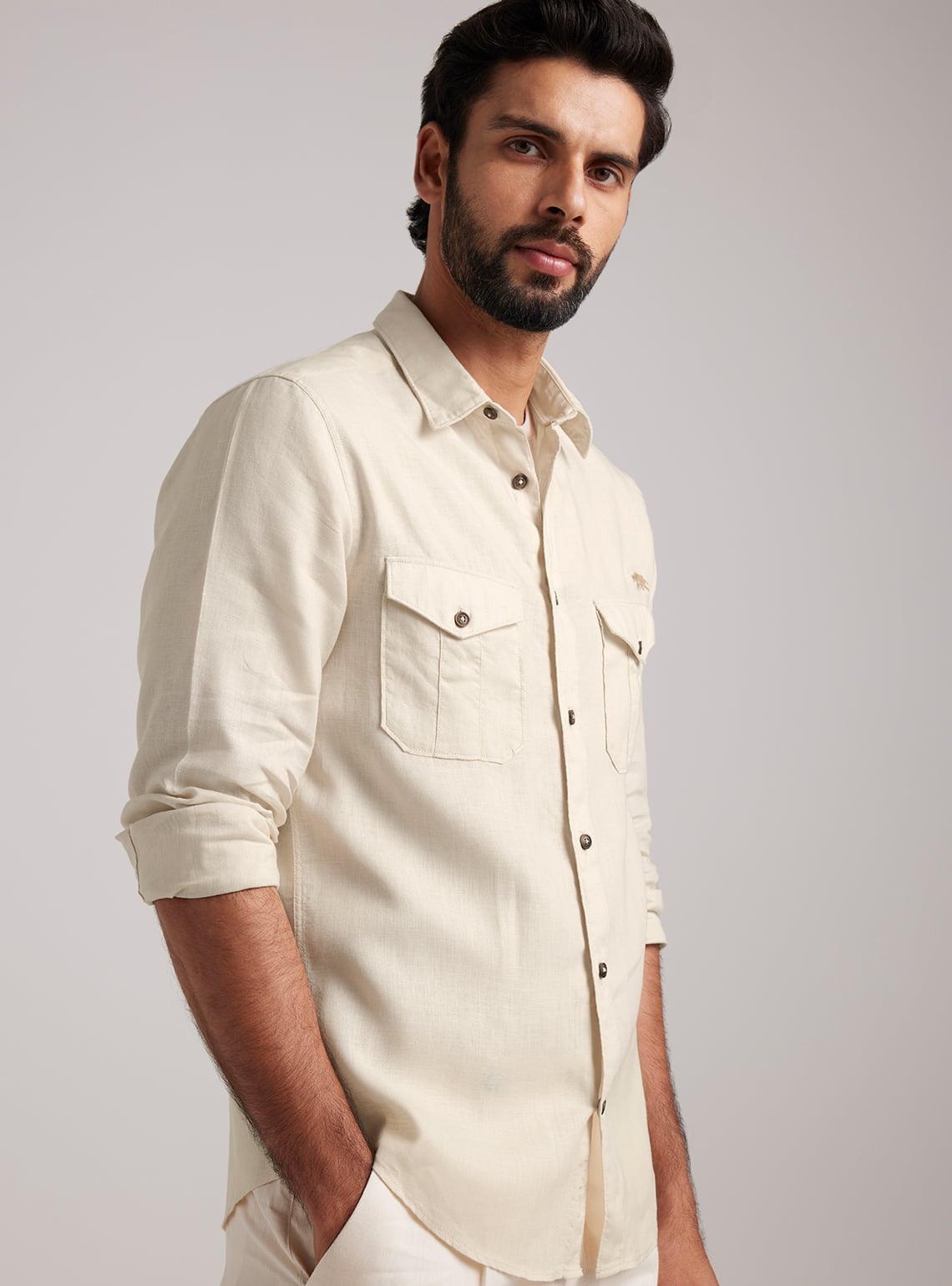 Seashell Linen Explorer Shirt