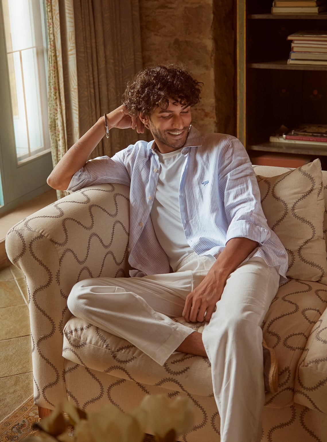 Sky Stripe Linen Shirt