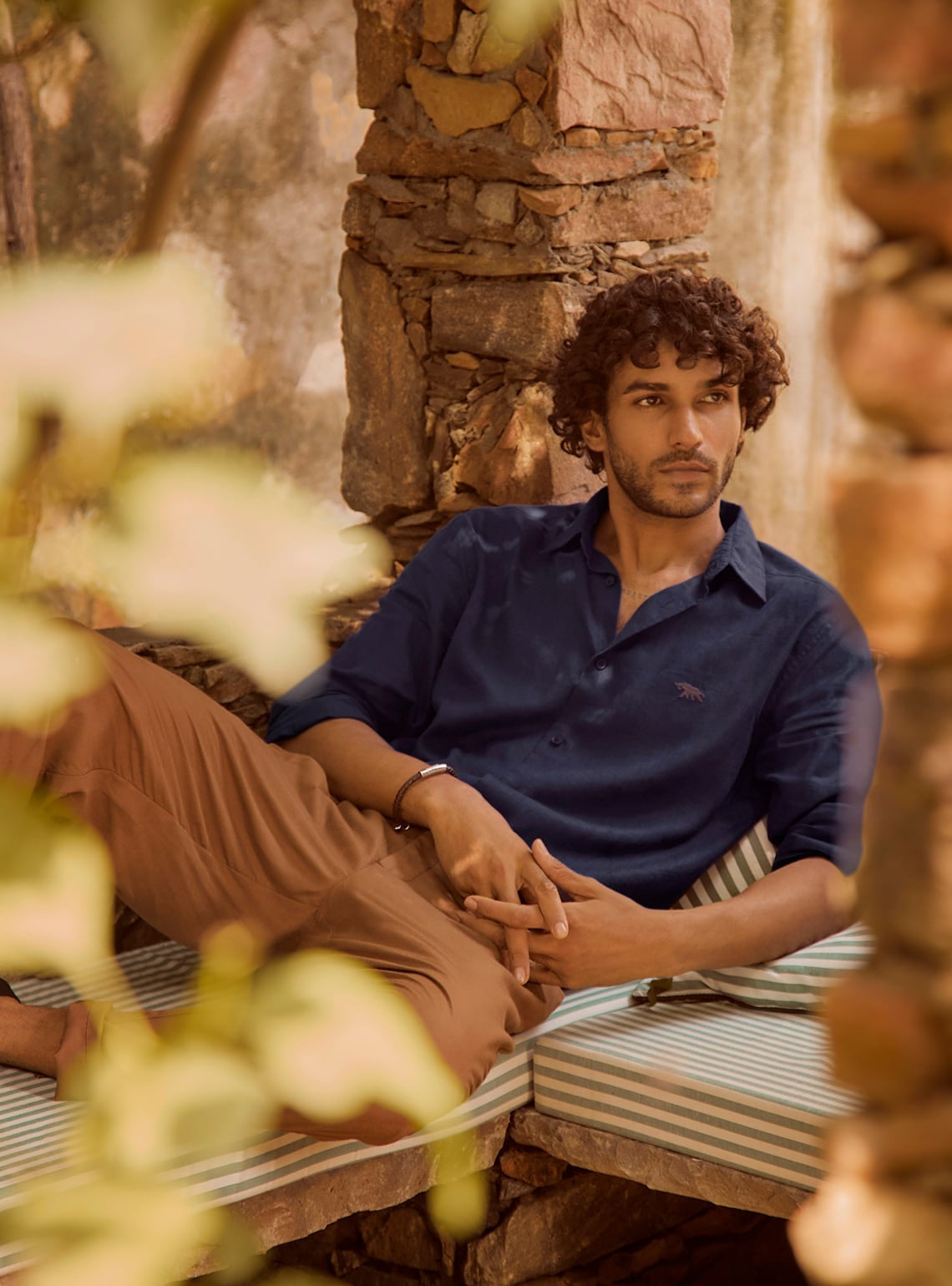 Midnight Blue Linen Shirt