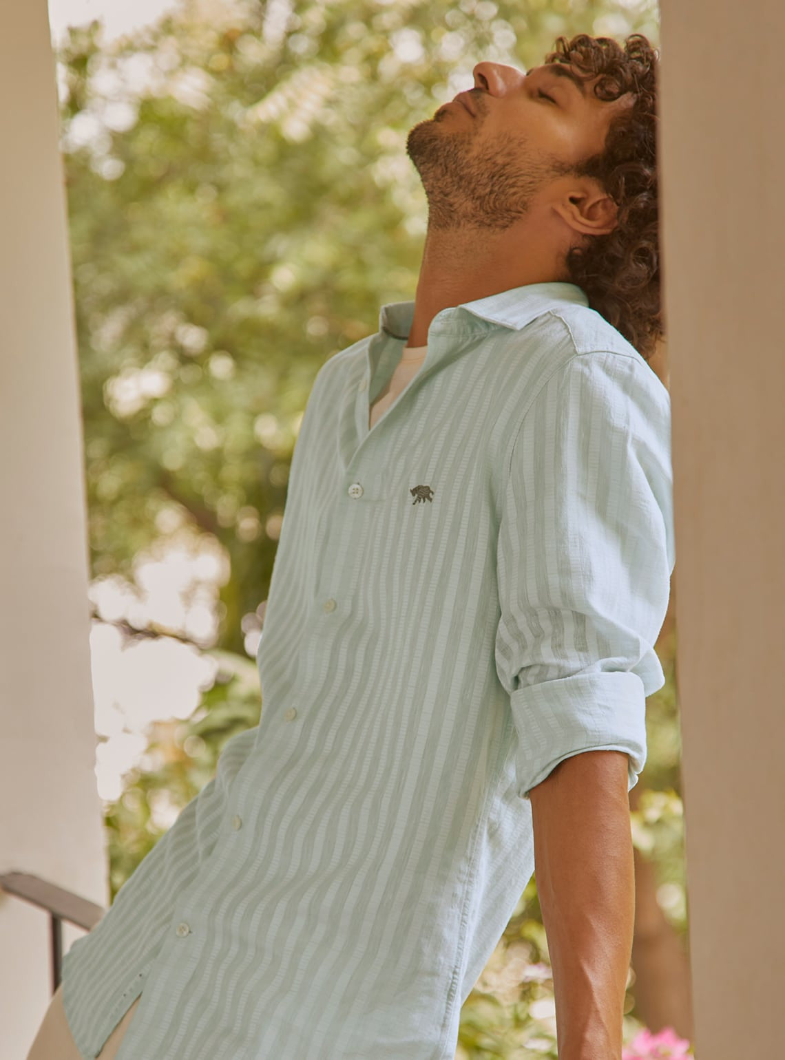 Caribbean Green Stripe Shirt