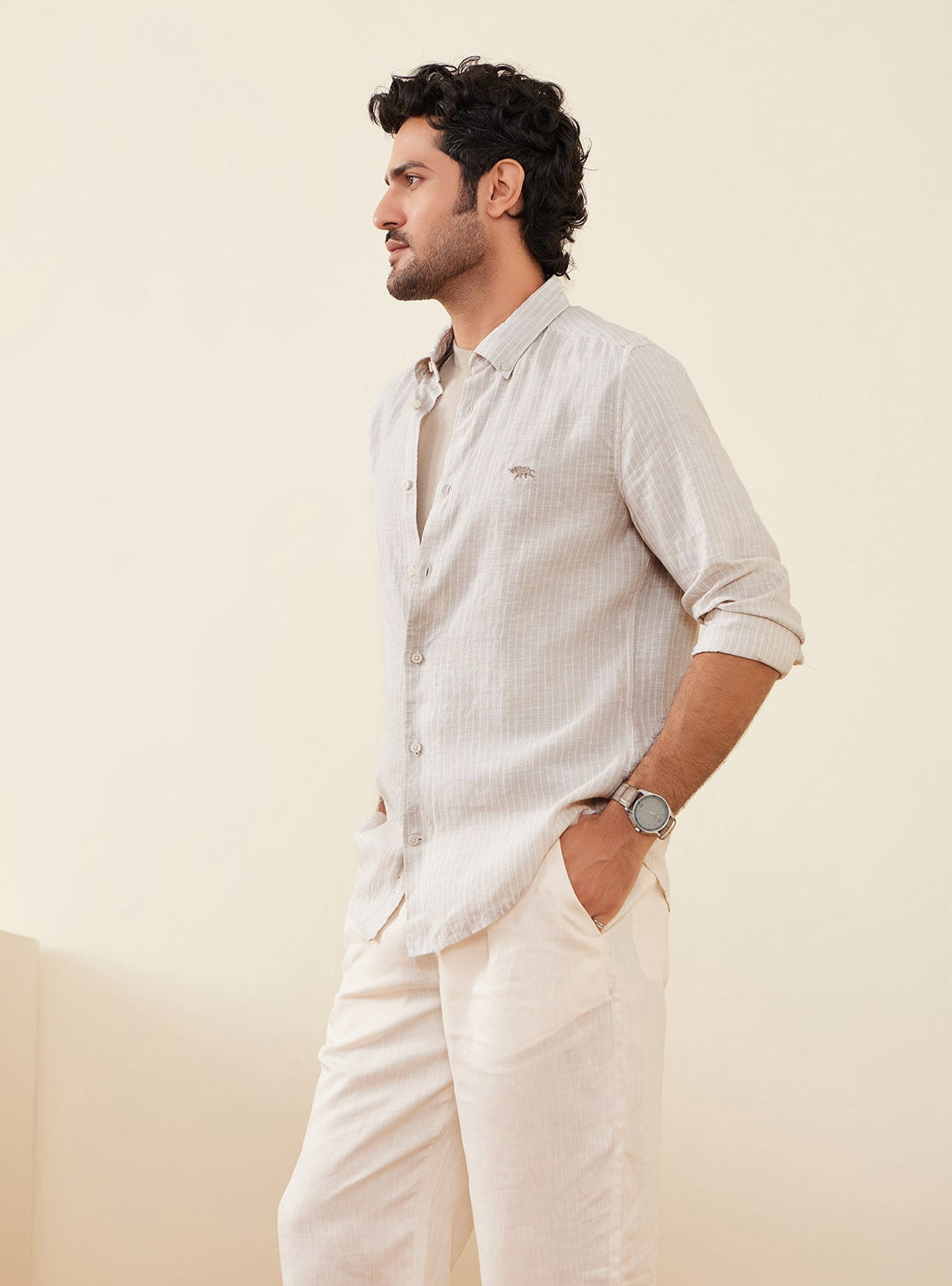 Saltlines Stripe Linen Shirt