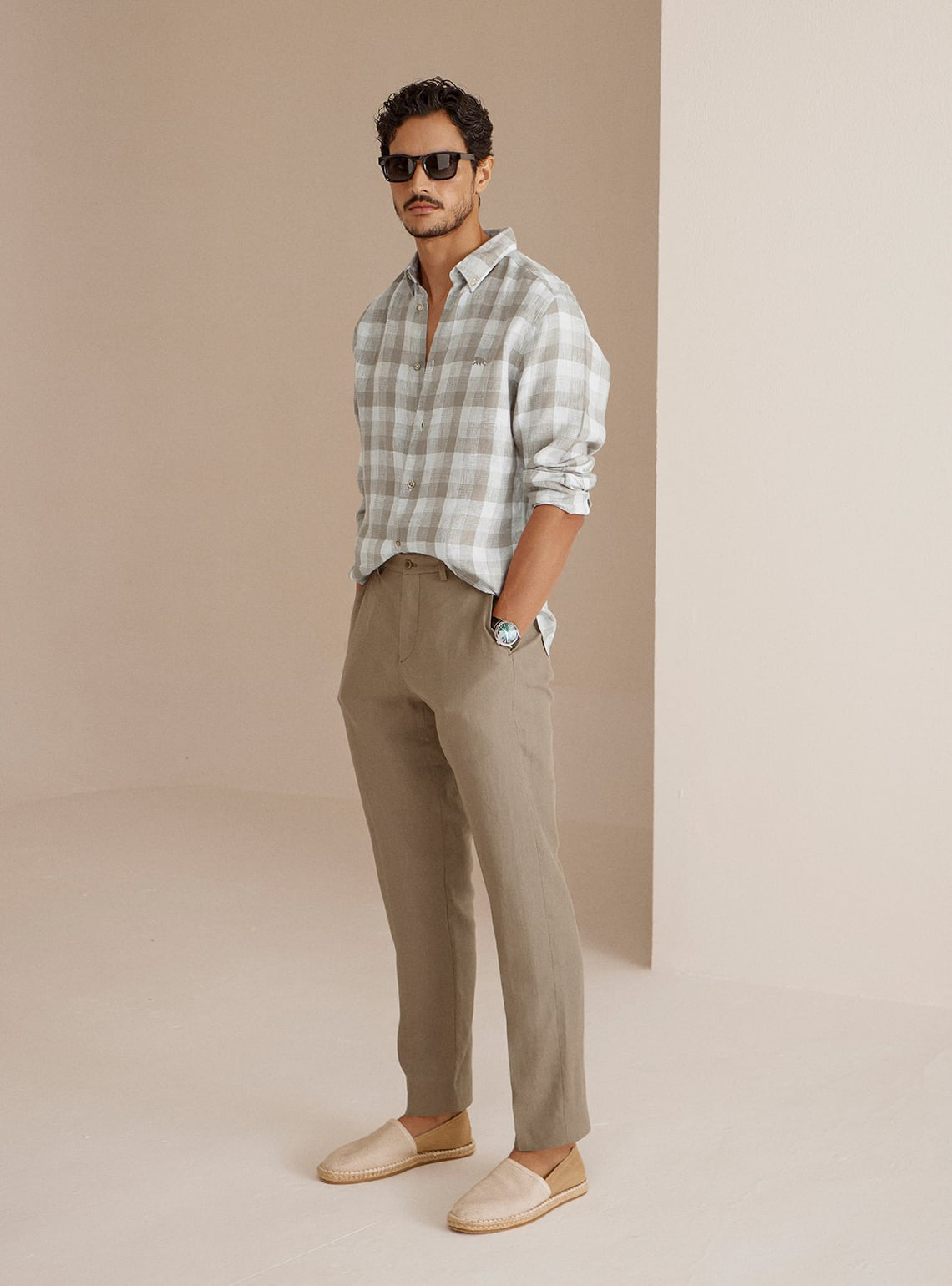 Arctic Grey Linen Shirt