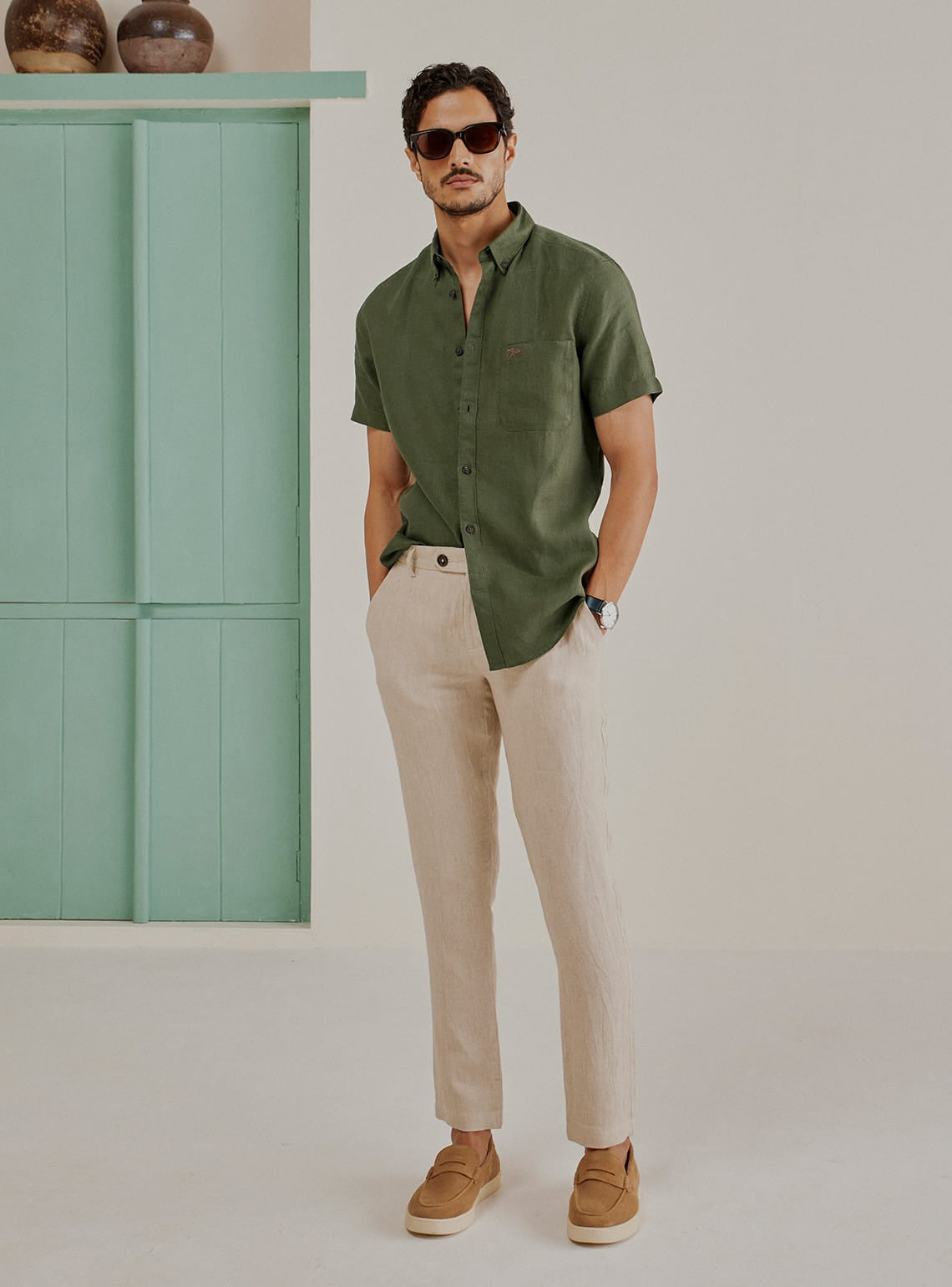 Dark Forest Linen Shirt