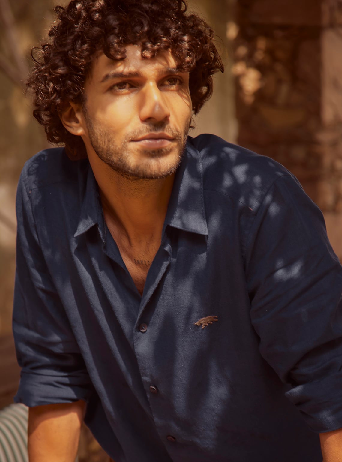 Midnight Blue Linen Shirt