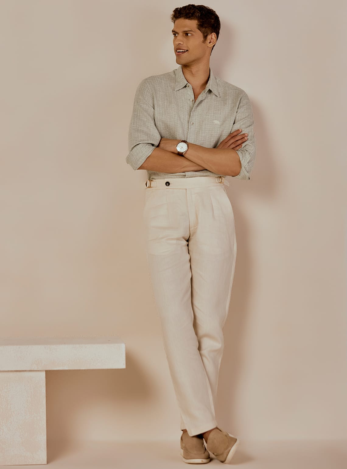 Silver Sand Linen Shirt