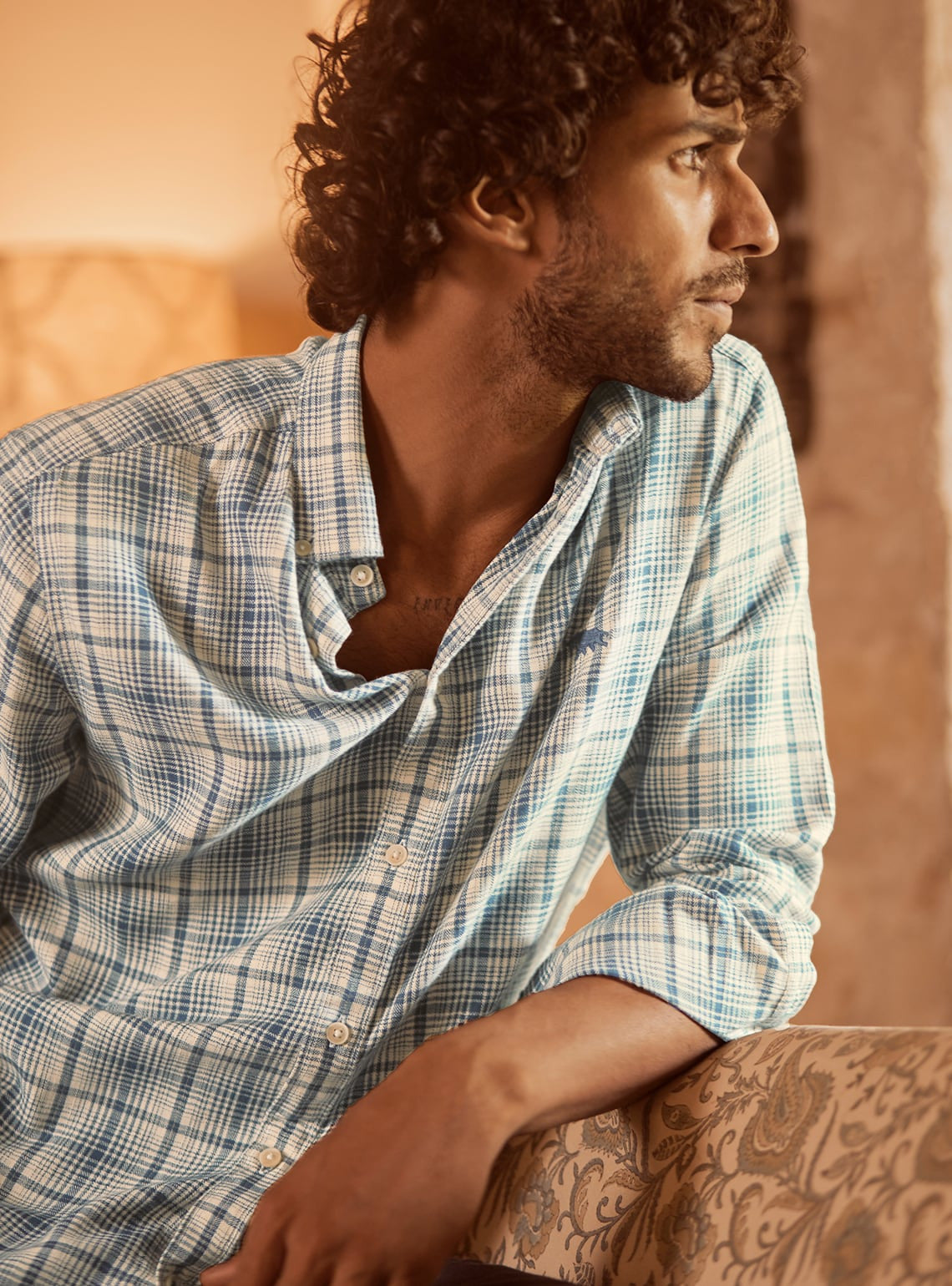 Cool Grey Grid Shirt