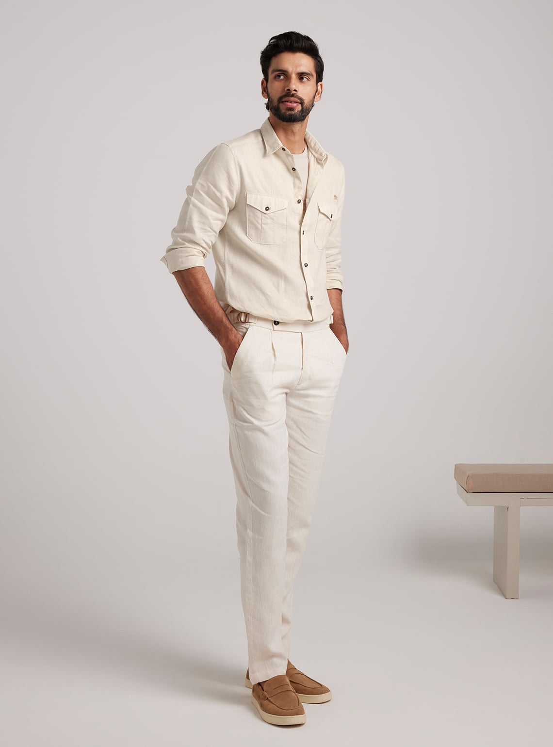 Seashell Linen Explorer Shirt